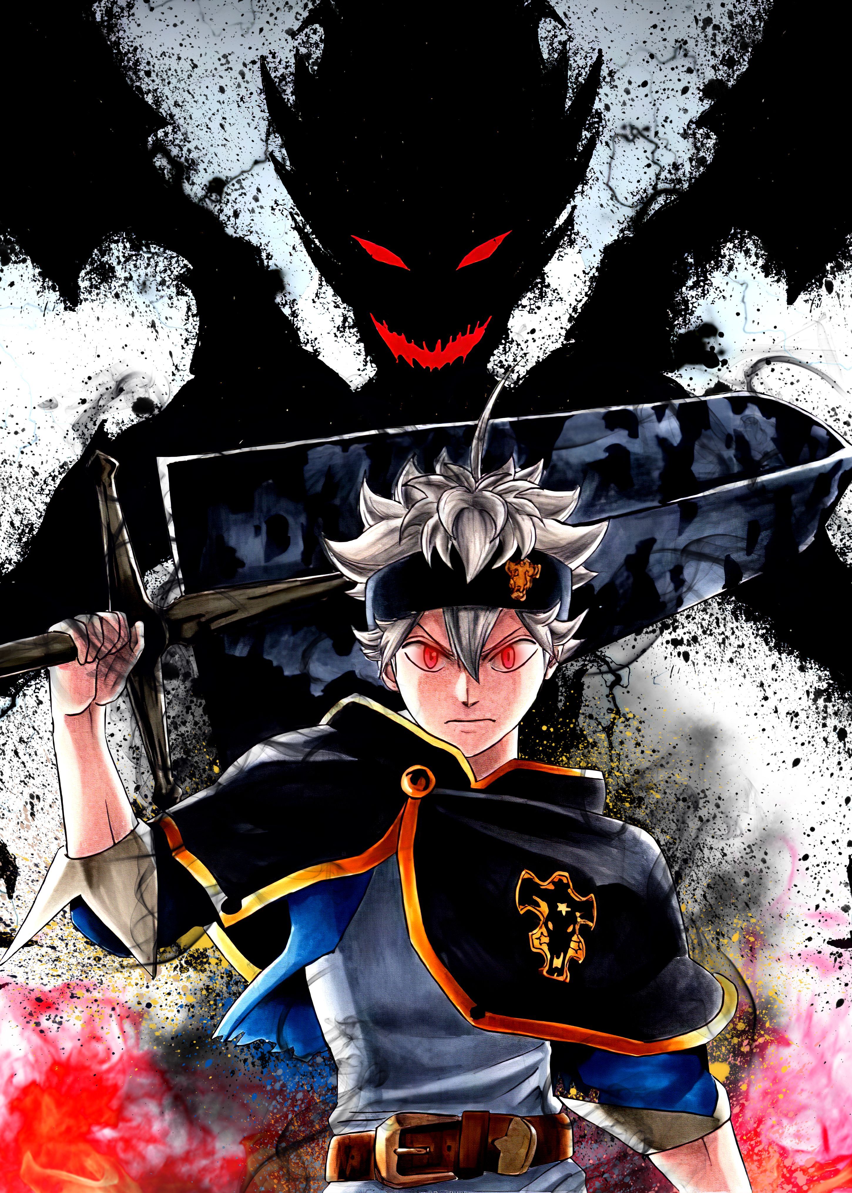 Black Clover Logo HD Wallpaper