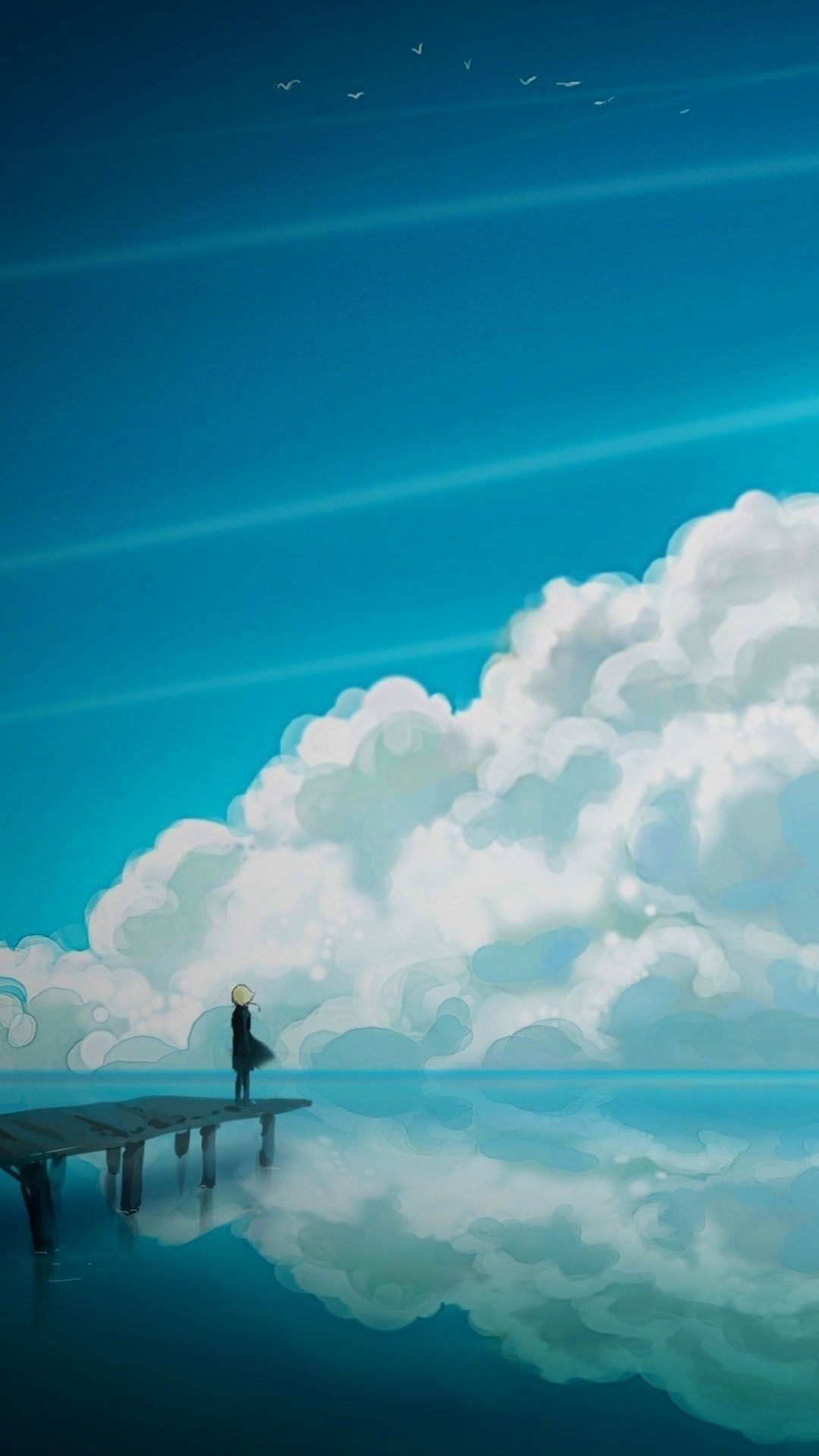Anime Sky iPhone Wallpaper