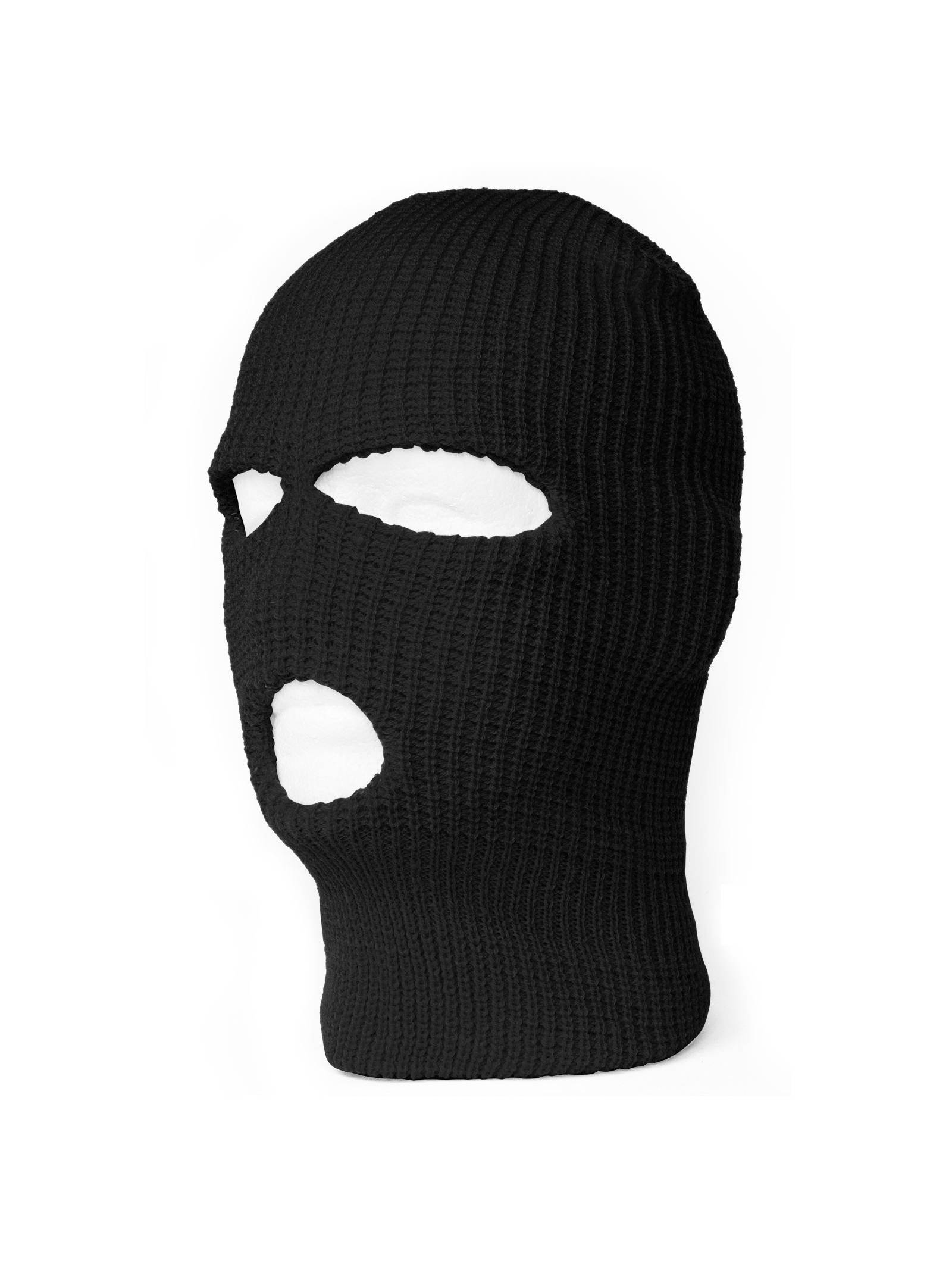 TopHeadwear 3 Hole Winter Ski Sport Face Guards and Masks, Black