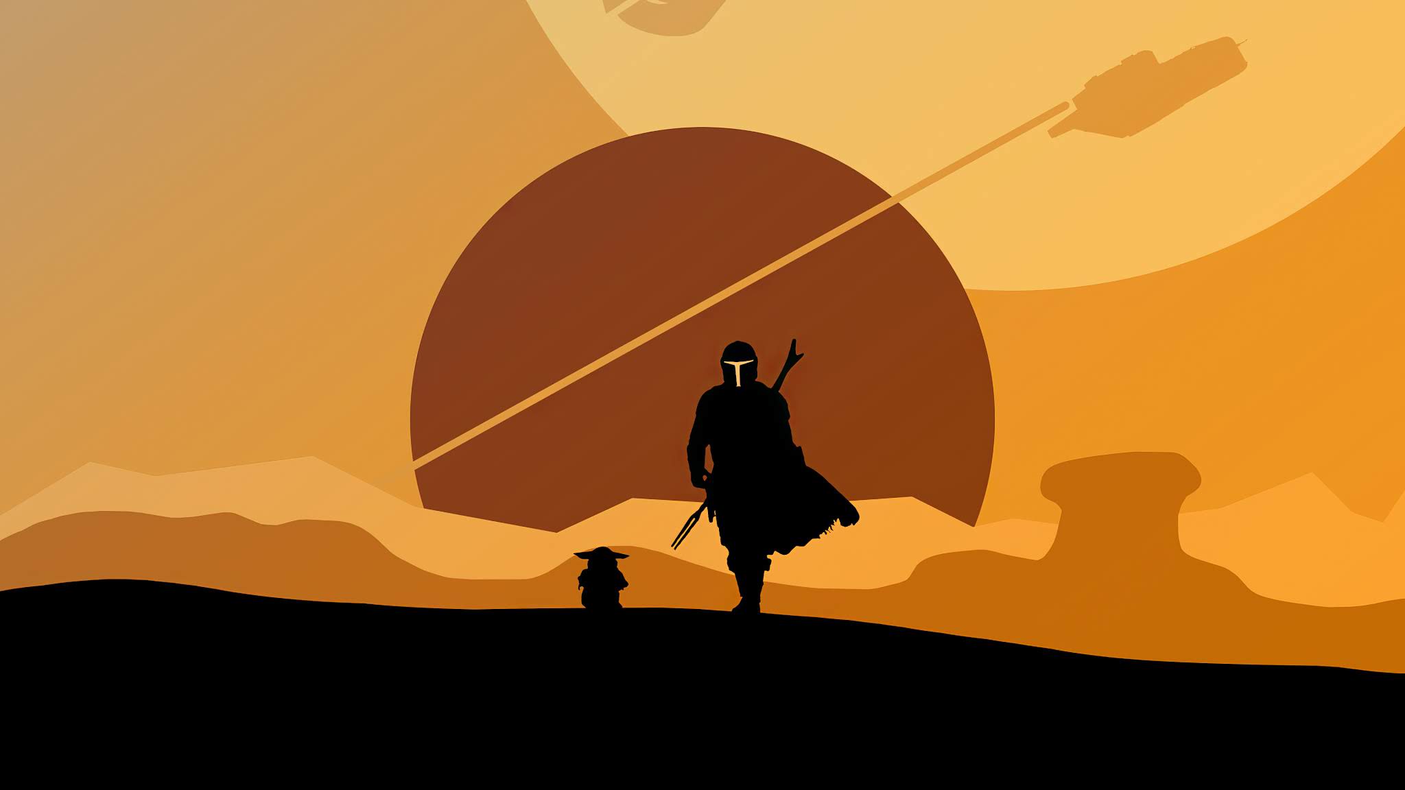 Minimalistic Mandalorian Wallpapers Wallpaper Cave