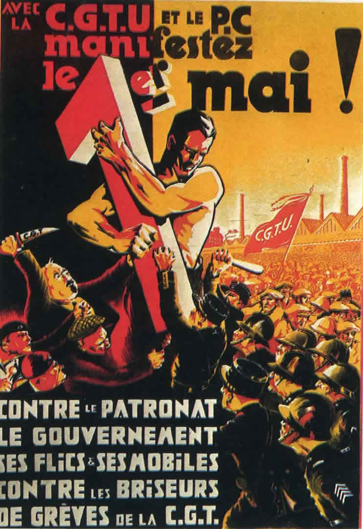 Cgtu Le Premiere Mai Propaganda Posters