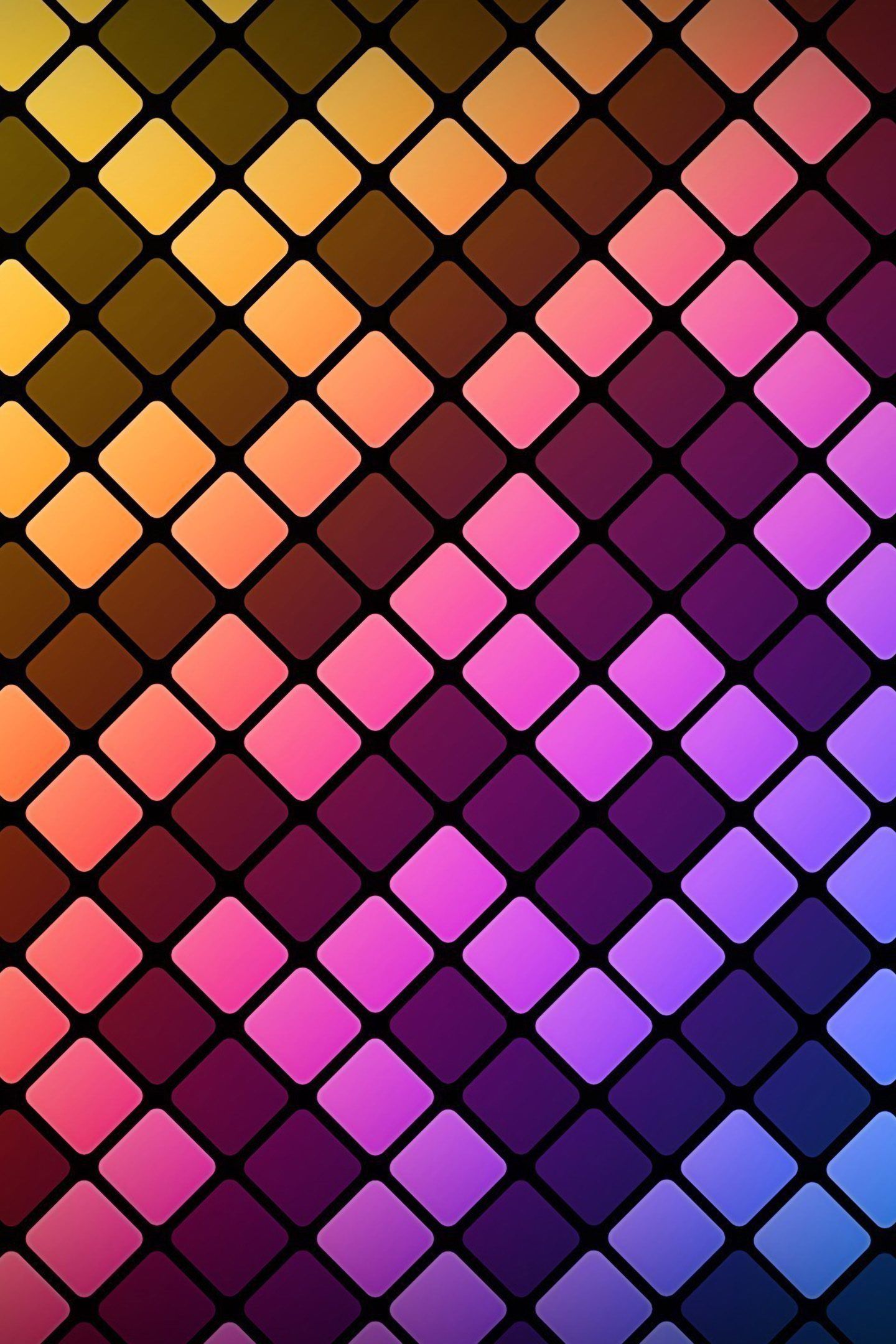 Abstract Colorful Square Pattern 4K Wallpaper