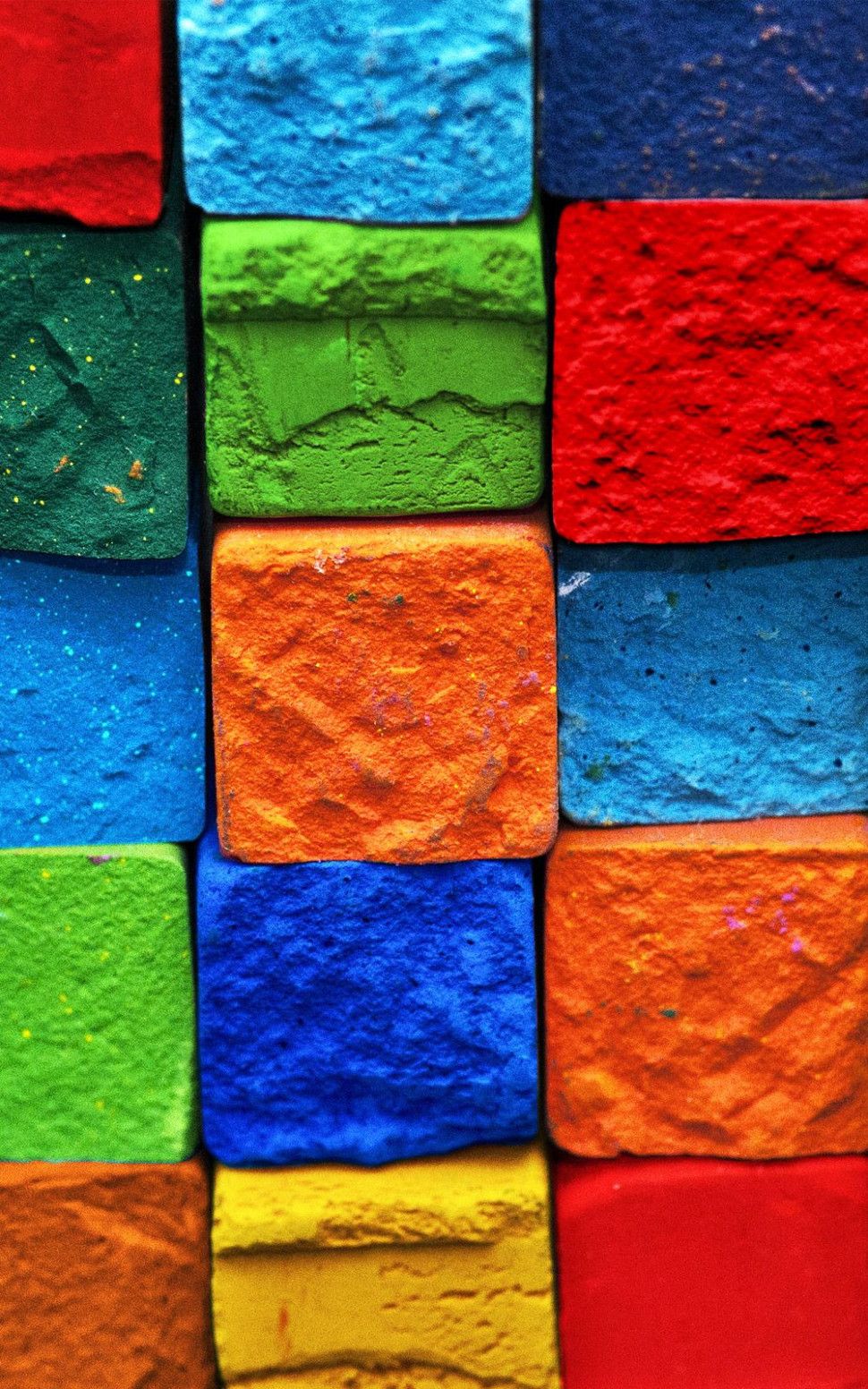 Colorful Brick Mobile Wallpaper Wallpaper For Mobile Wallpaper & Background Download