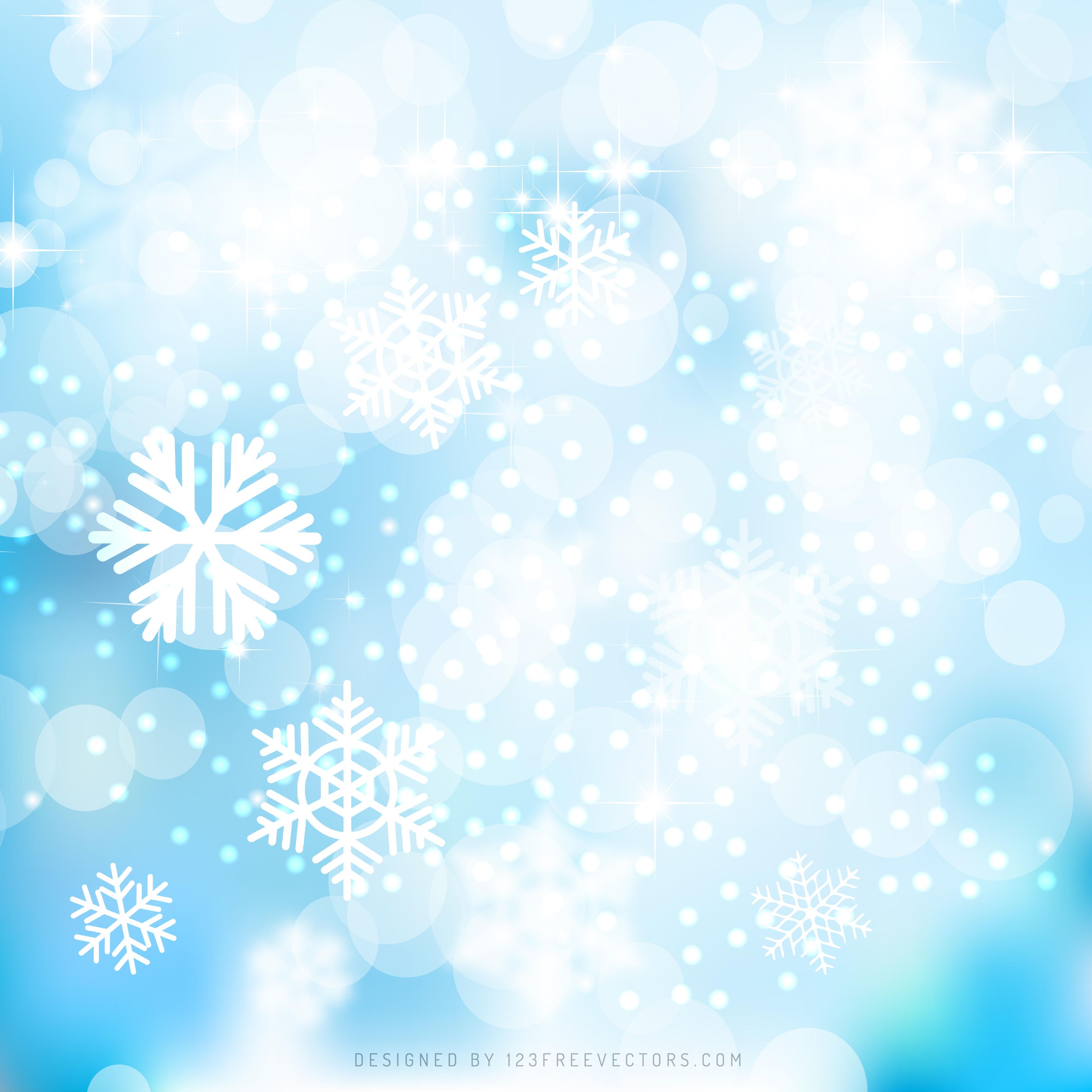 Light Blue Christmas Lights Background Design