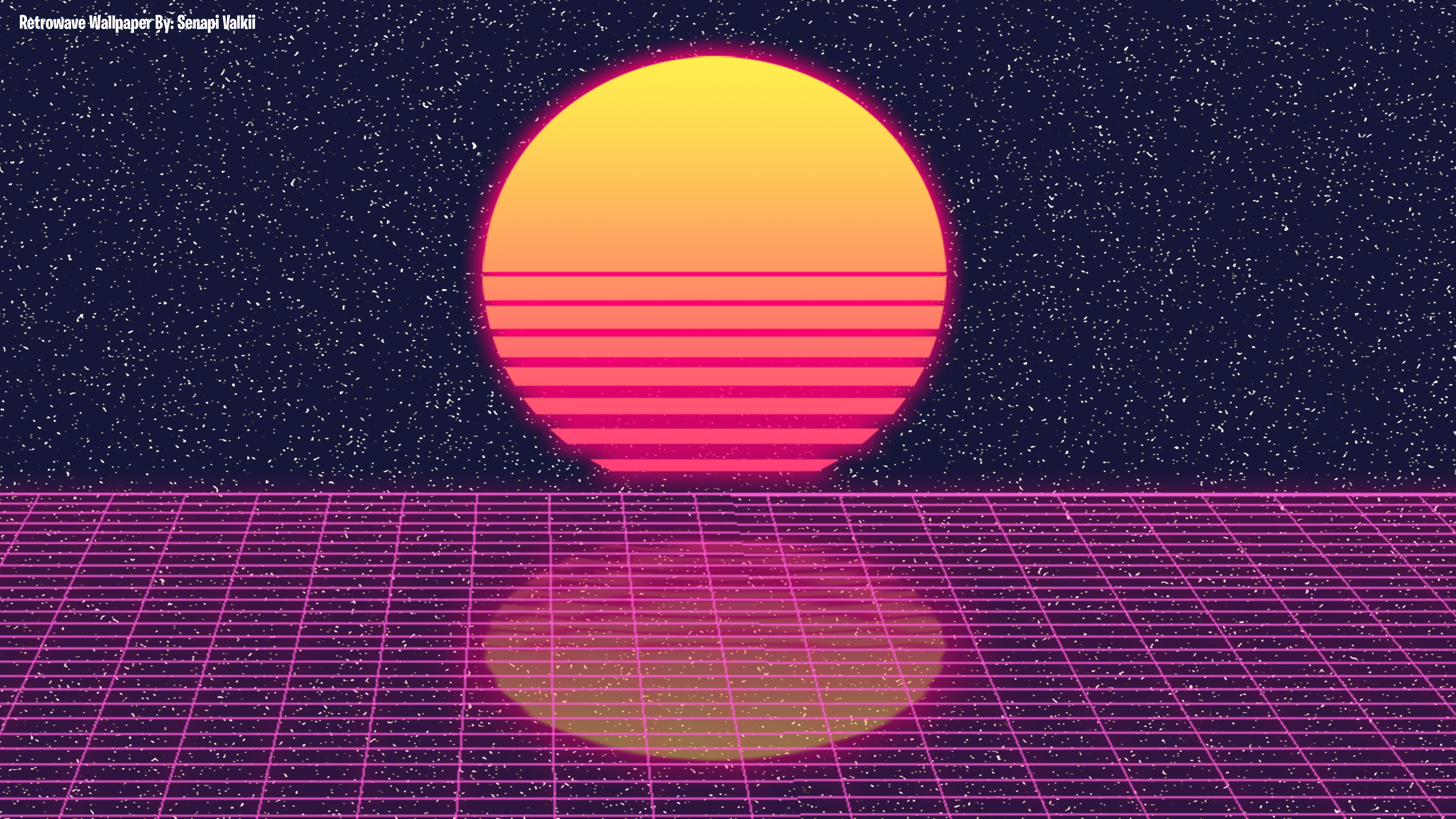 Retrowave 4K Wallpaper, Free!