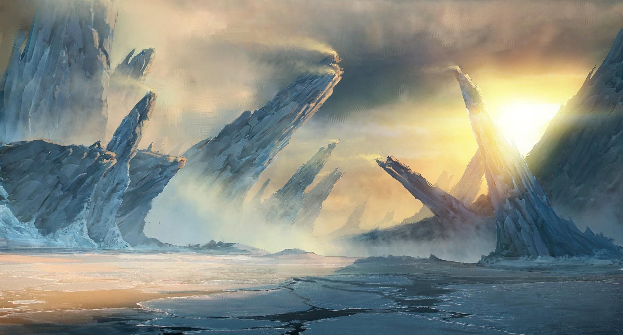 Ice Digital Landscapes Wallpaper. Digital Wallpaper, Incredible Digital Wallpaper and Digital Toy Story Wallpaper