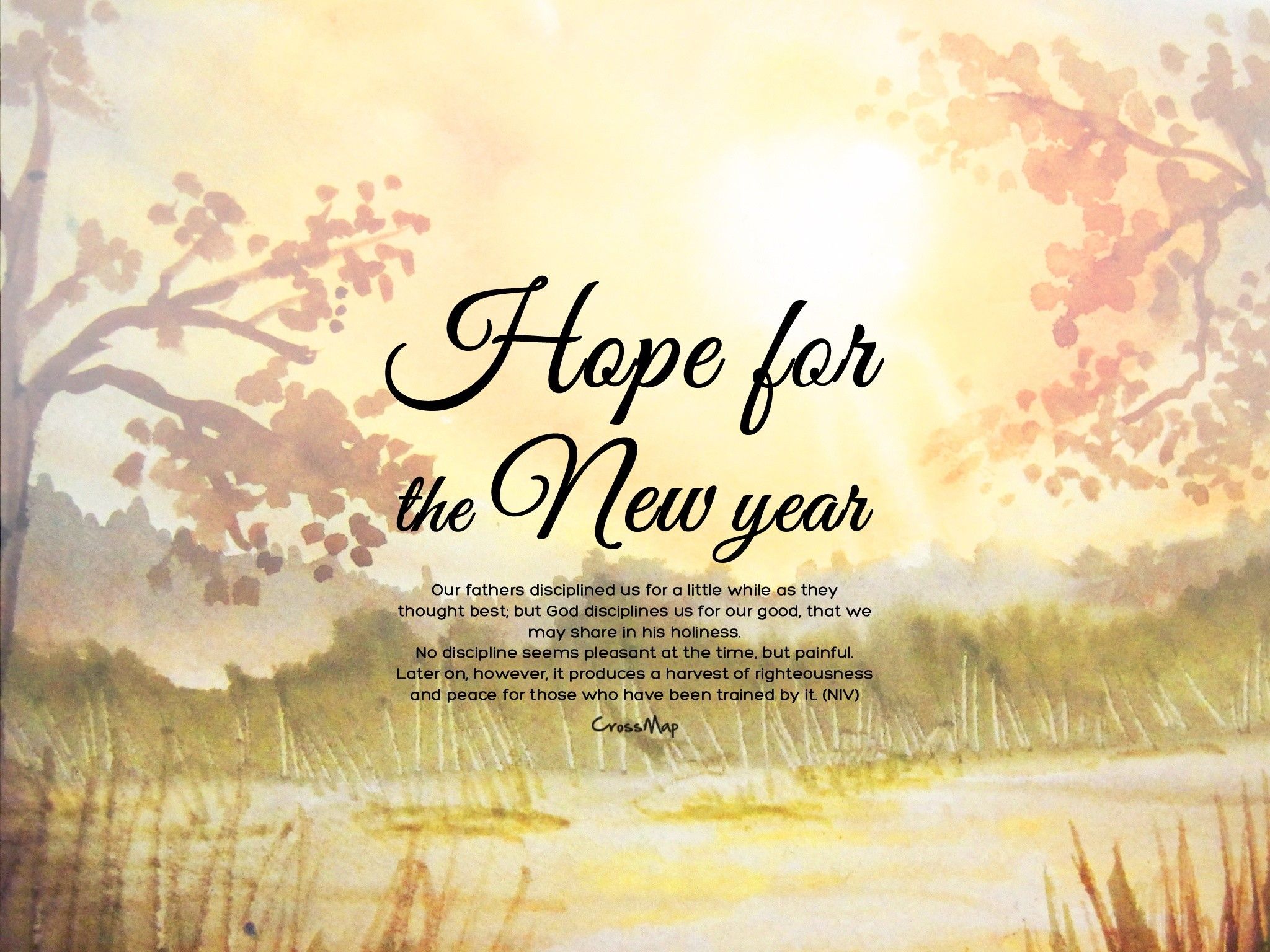 christian new year background 2022