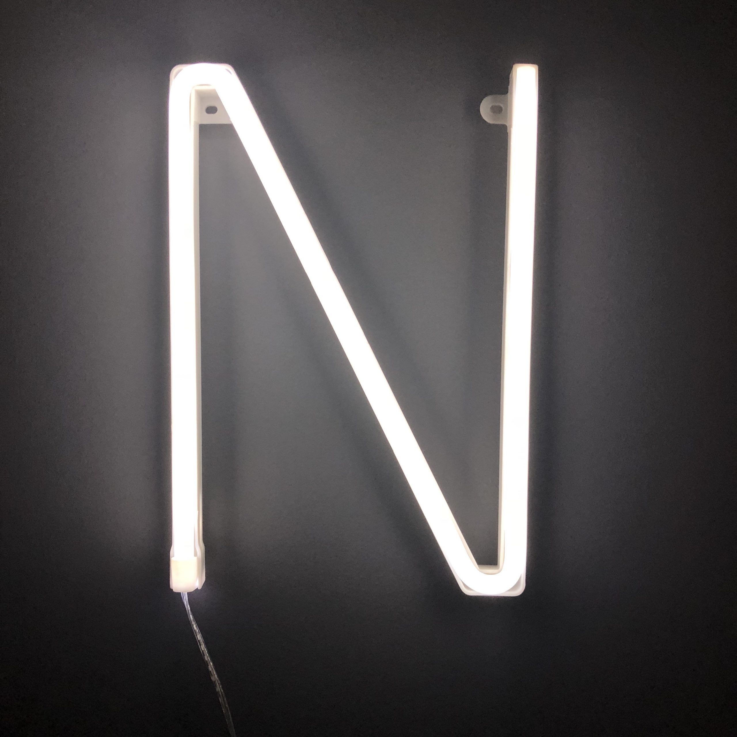 Neon Letter N