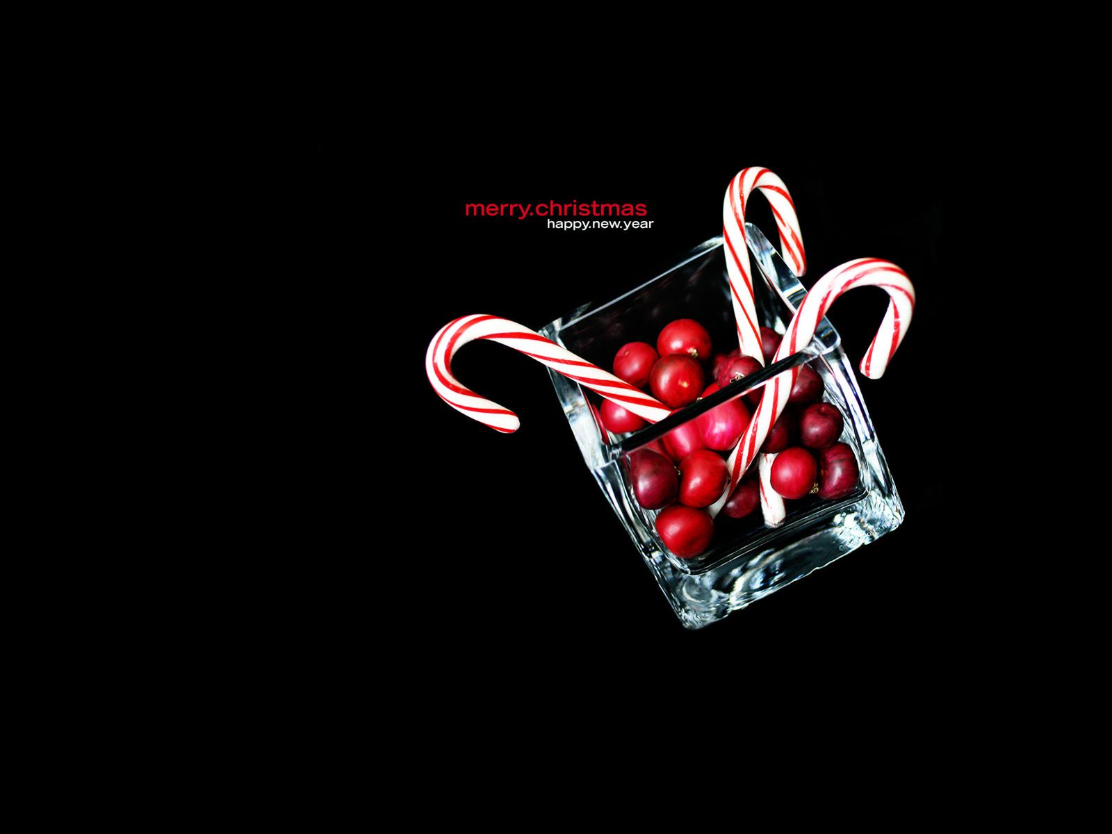 Black Christmas Candy Cane HD Slides Background for Powerpoint