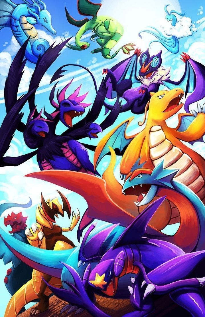 Top Dragon Type Pokemon Wallpaper FULL HD 1080p For PC Desktop. Pokemon dragon, Dragon type pokemon, Type pokemon