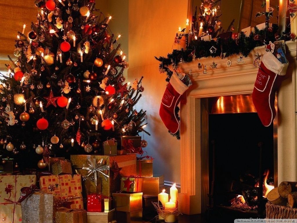 Christmas Tree House HD Desktop Wallpaper, High Definition. Desktop Background