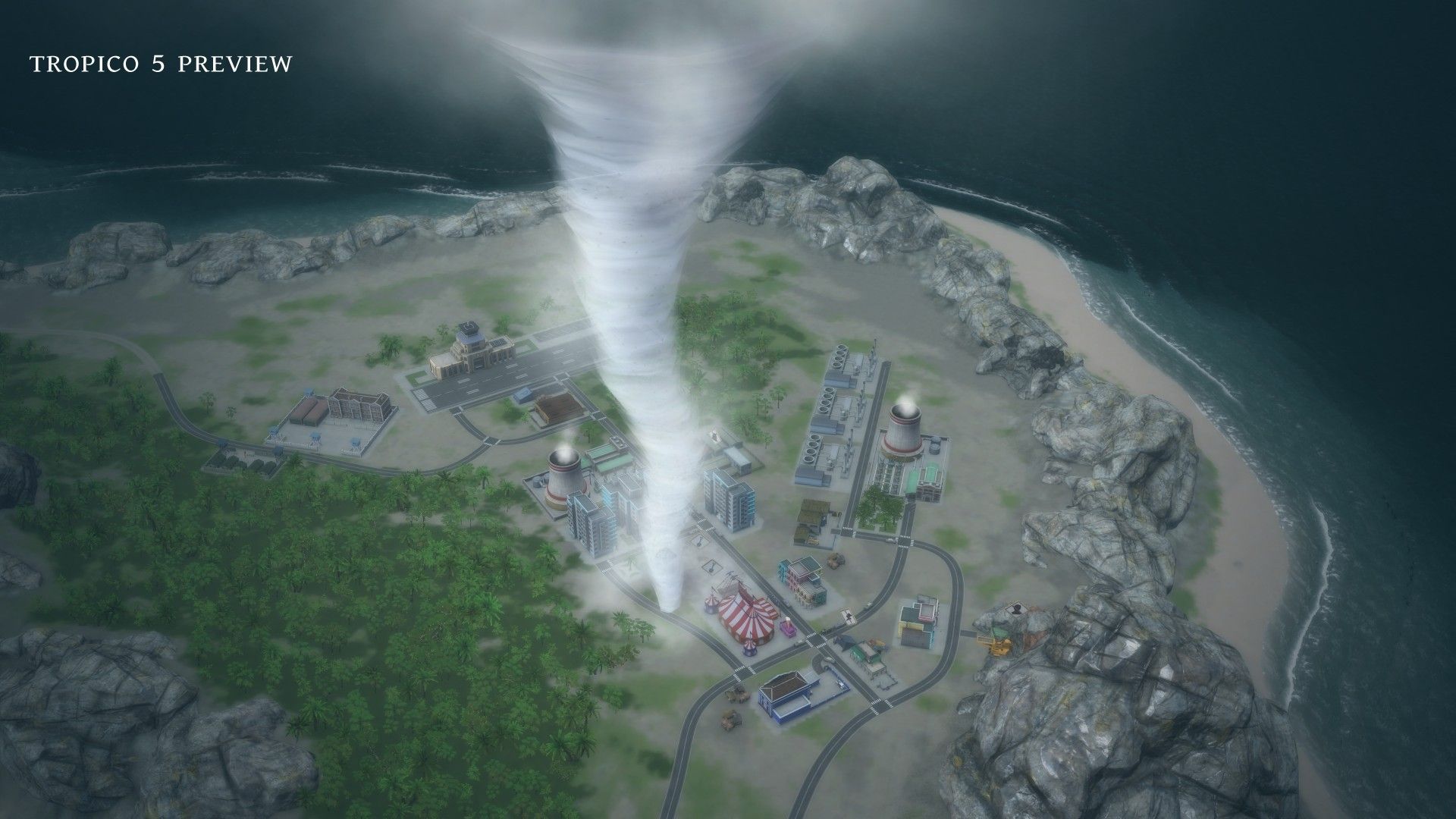 Tornadoes in the game Tropico 5 wallpapers and image