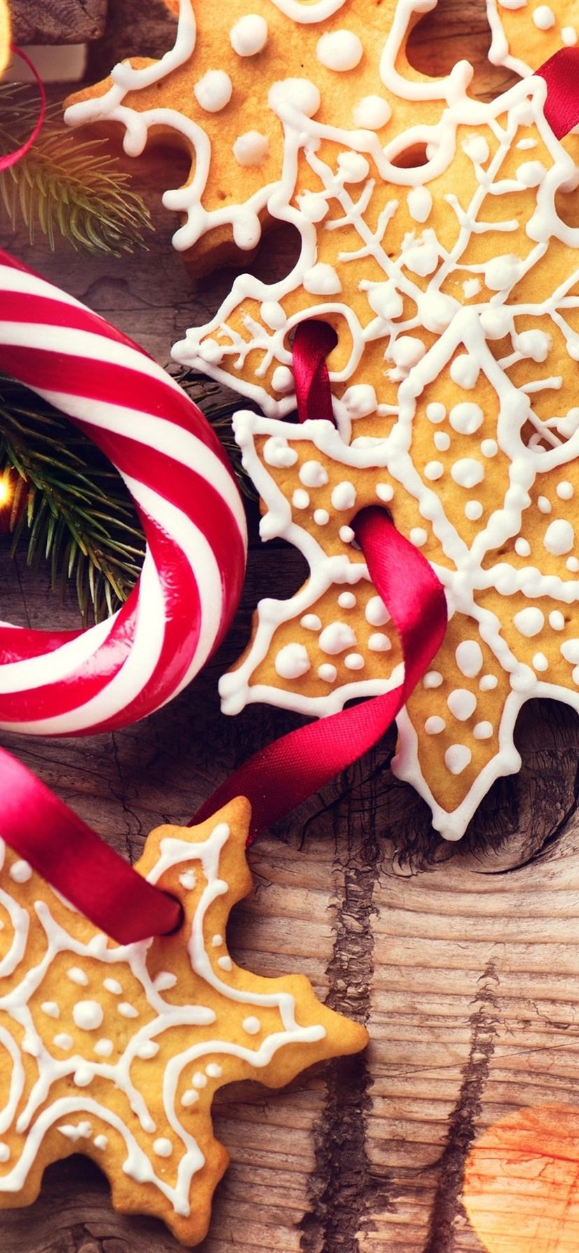 Christmas Candy Cane Wallpaper iPhone