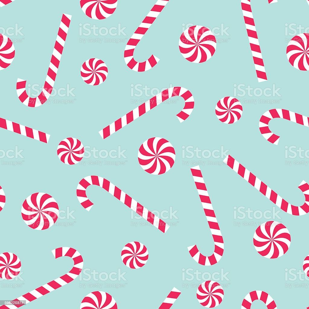 Candy Cane And Lollipop Seamless Christmas Pattern Stock Illustration Image Now