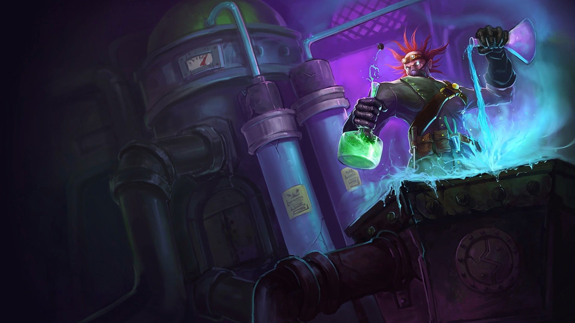 Singed Wallpaper. League Of Legends, League Of Legends Characters, Mad Scientist