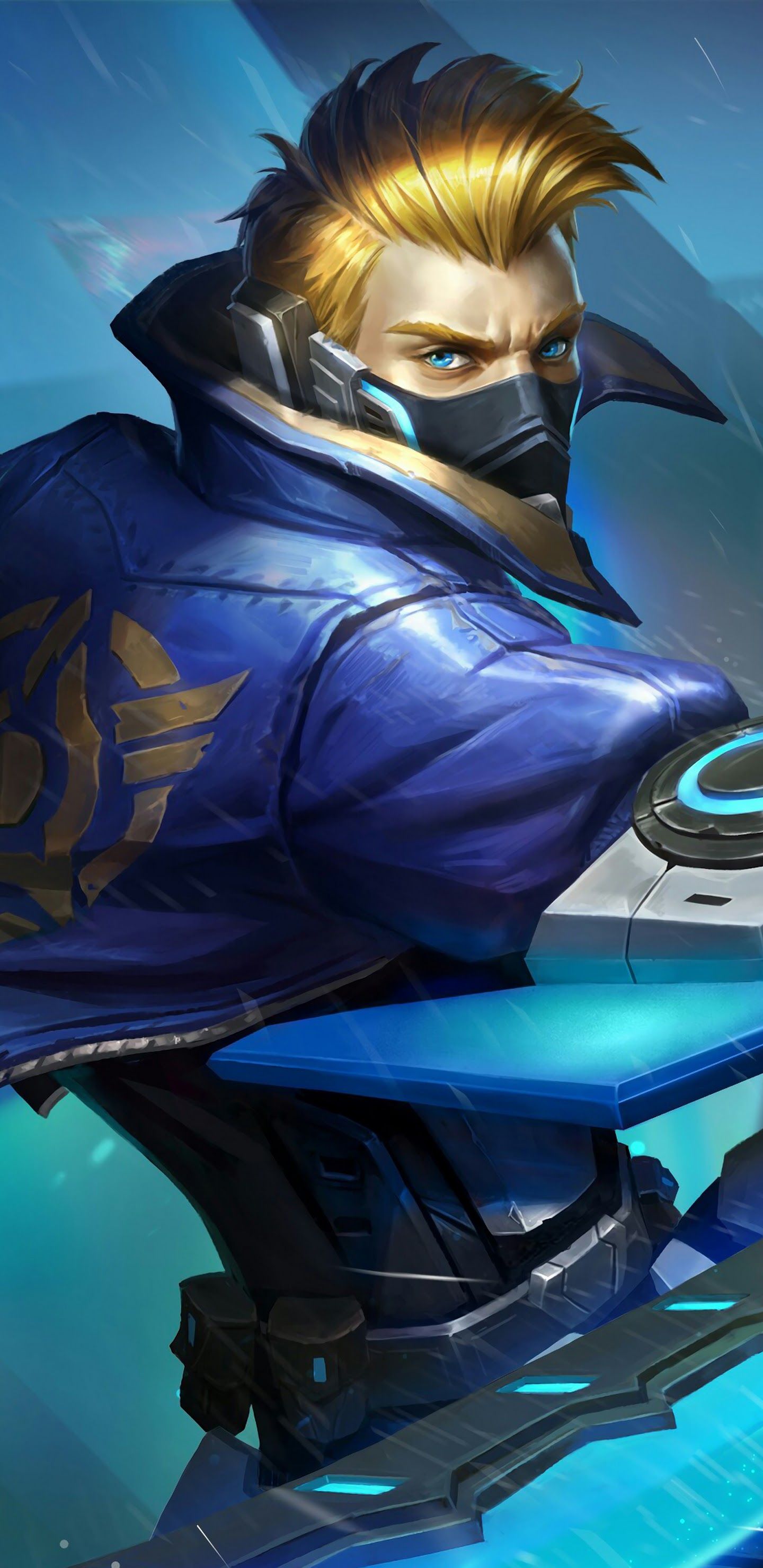 Hayabusa Future Enforcer Skin Mobile Legends 4K Wallpaper