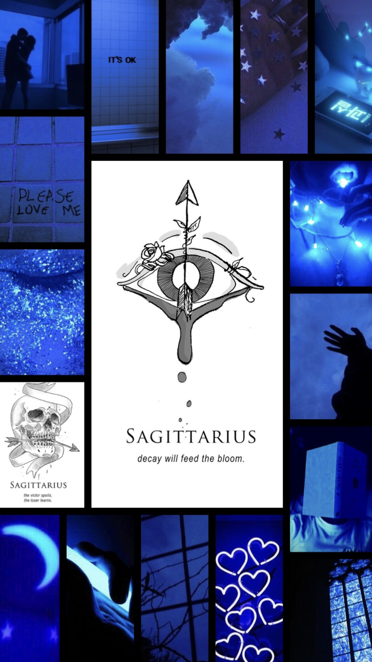 Sagittarius aesthetic wallpaper. Sagittarius wallpaper, Dark wallpaper iphone, Zodiac signs sagittarius
