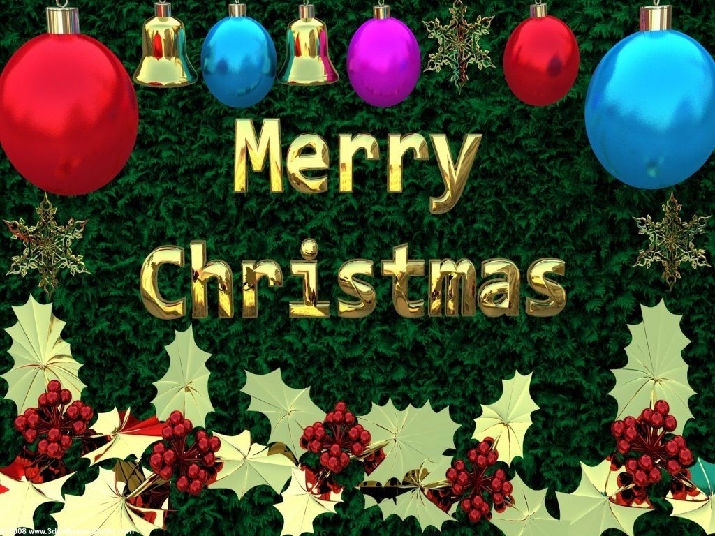 Full Screen Merry Christmas Wallpaper HD Desktop