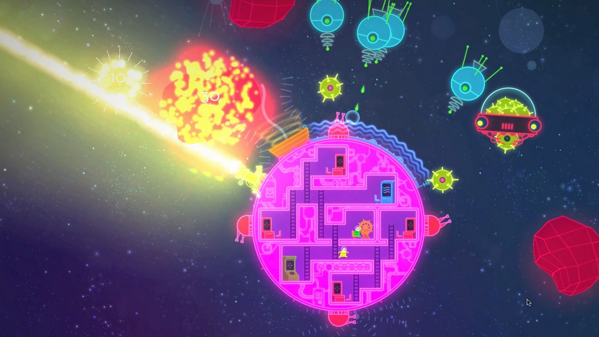 Video Game Lovers In A Dangerous Spacetime Wallpaper:1920x1080