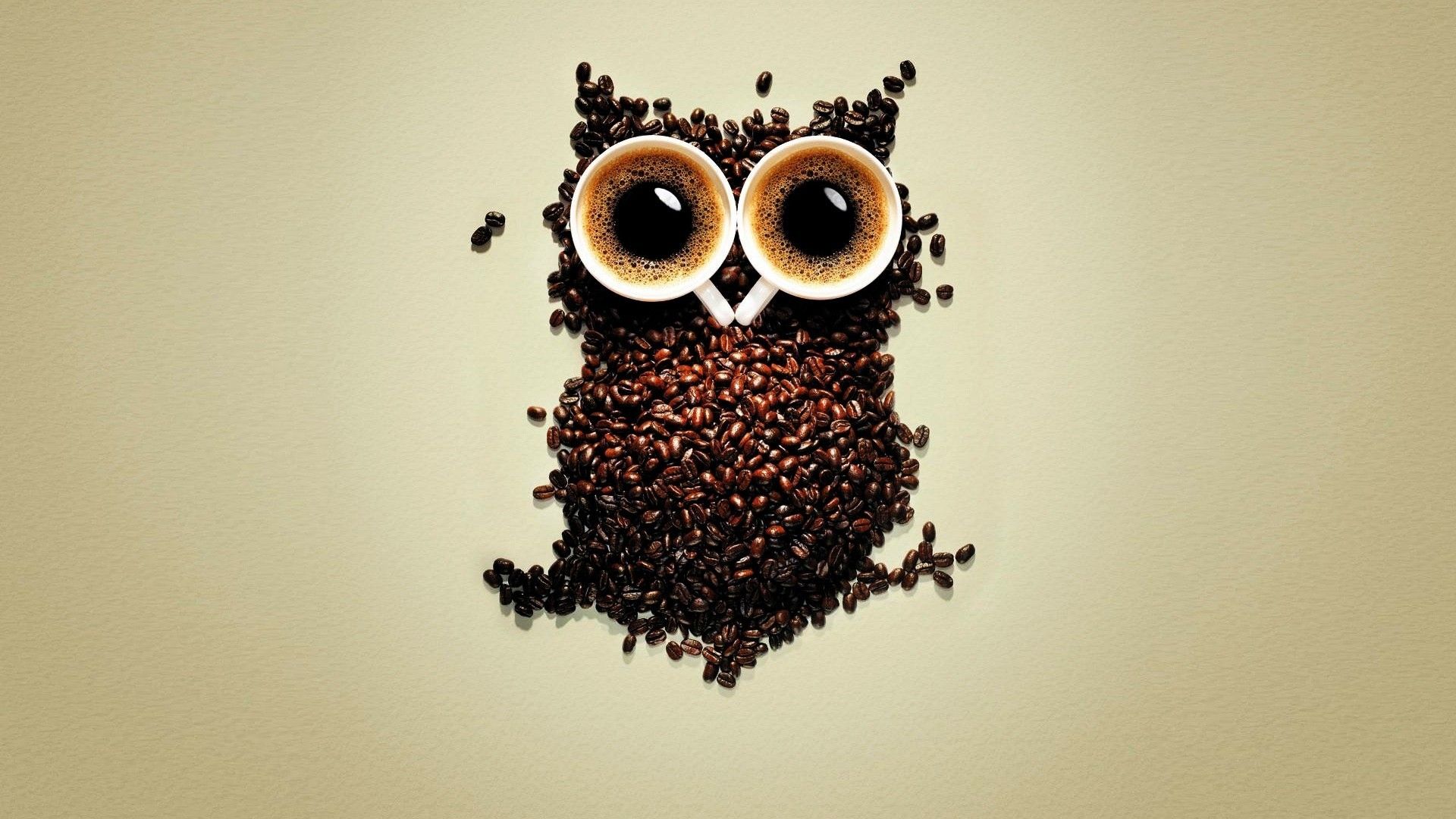 Coffee Beans Owl Art, HD Artist, 4k Wallpaper, Image, Background, Photo and Picture