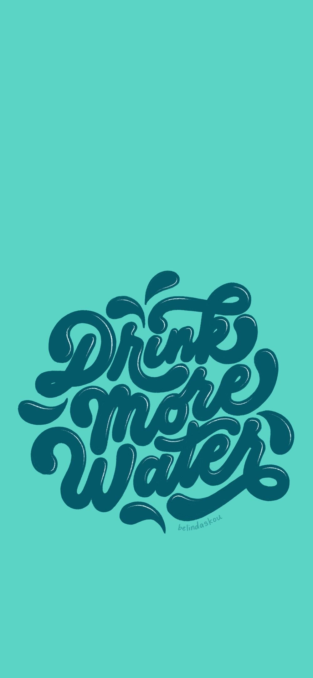 Drink More Water phone wallpaper. Mobile wallpaper, Free phone wallpaper, iPhone wallpaper drawing