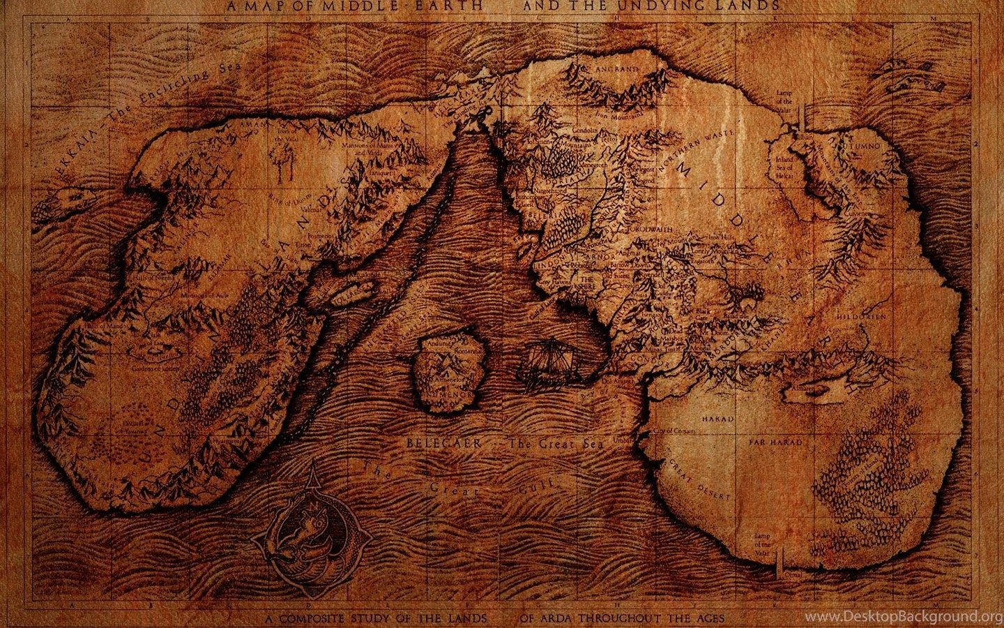 Middle Earth Map Wallpaper By Pastorgavin Desktop Background