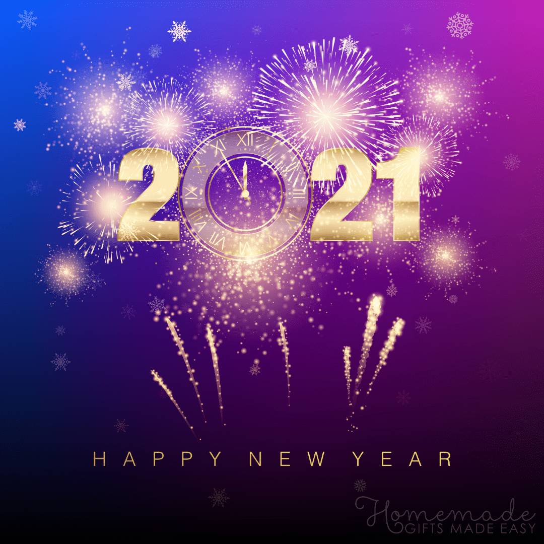 Happy New Year Image with Wishes & Quotes for 2021