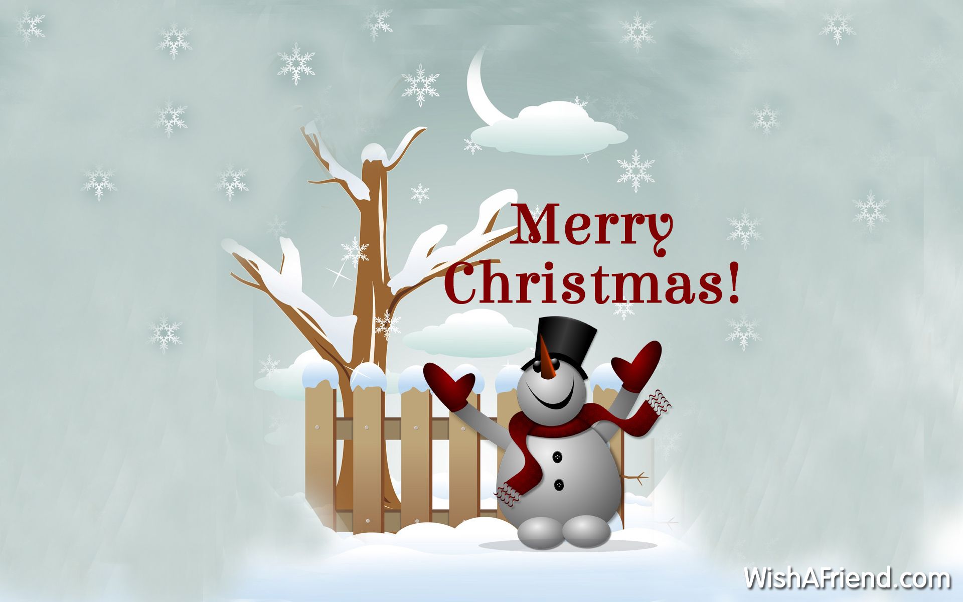 Christmas Snowman Wallpaper