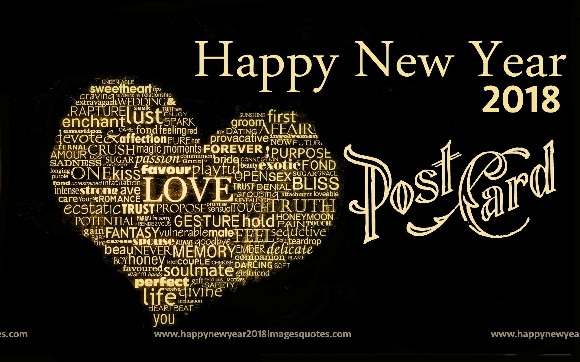 Happy New Year 2018 Love Wallpaper