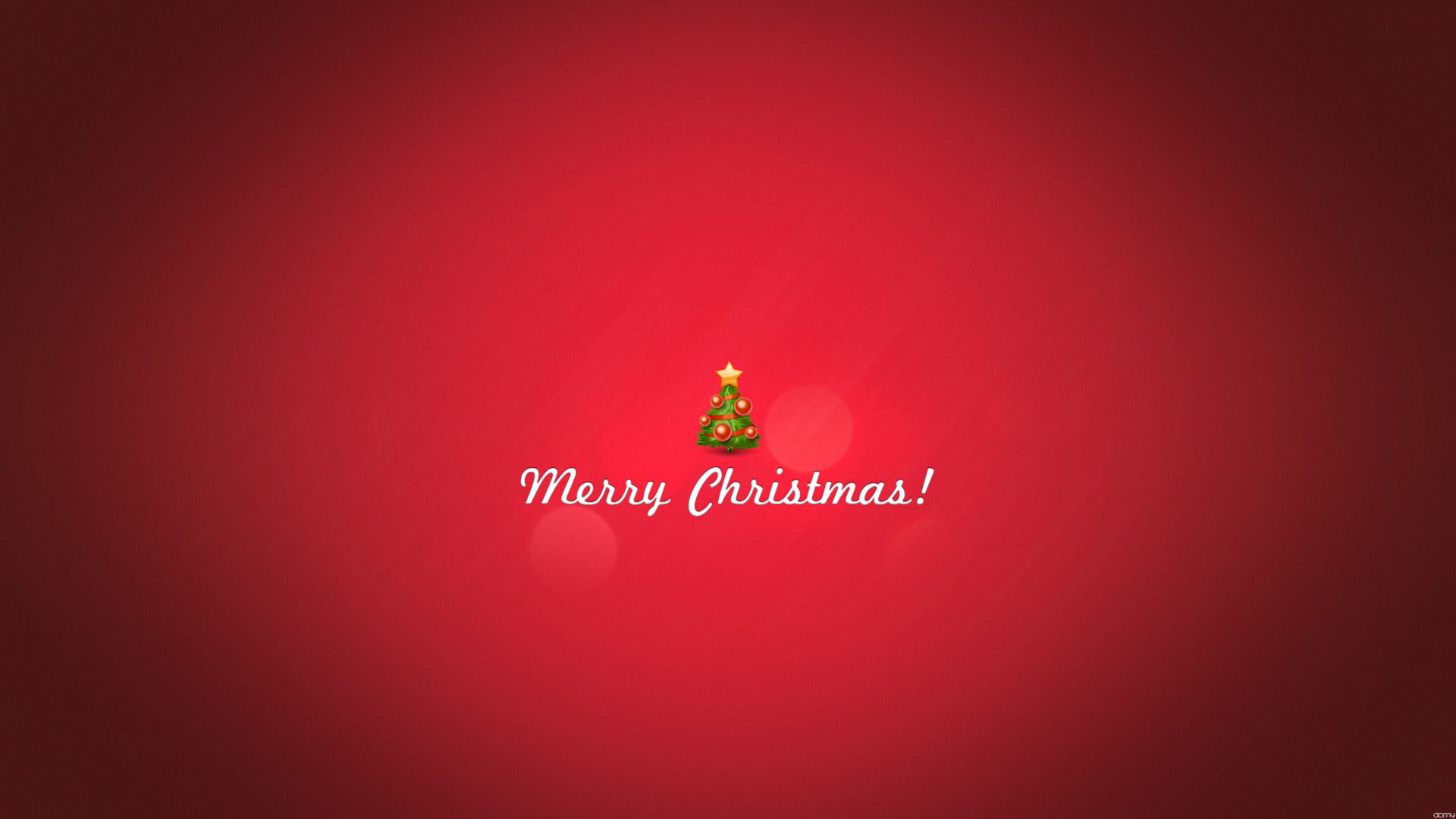 Minimalist Snowy Christmas HD Wallpaper