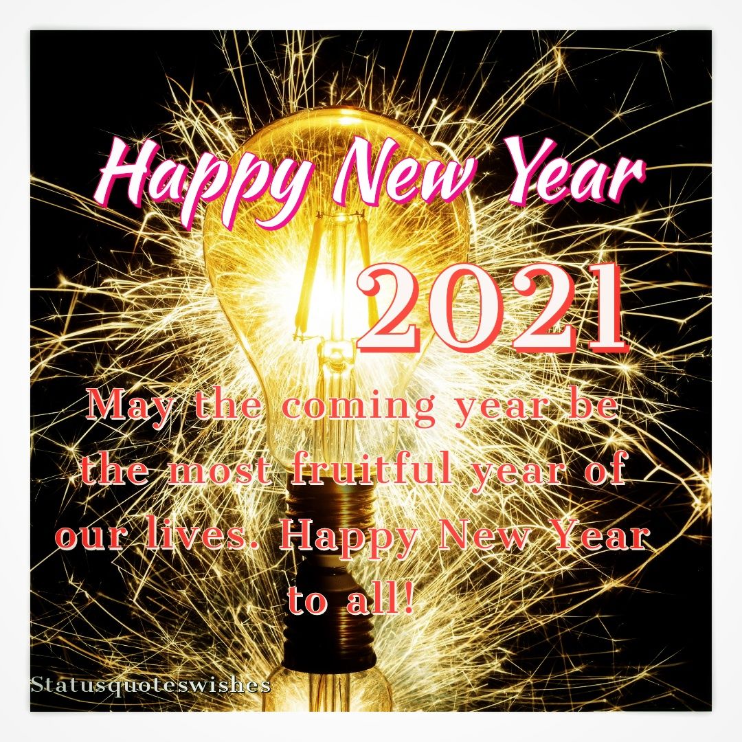 Happy New year 2021 Quotes Image, wishes, Greetings and Messages