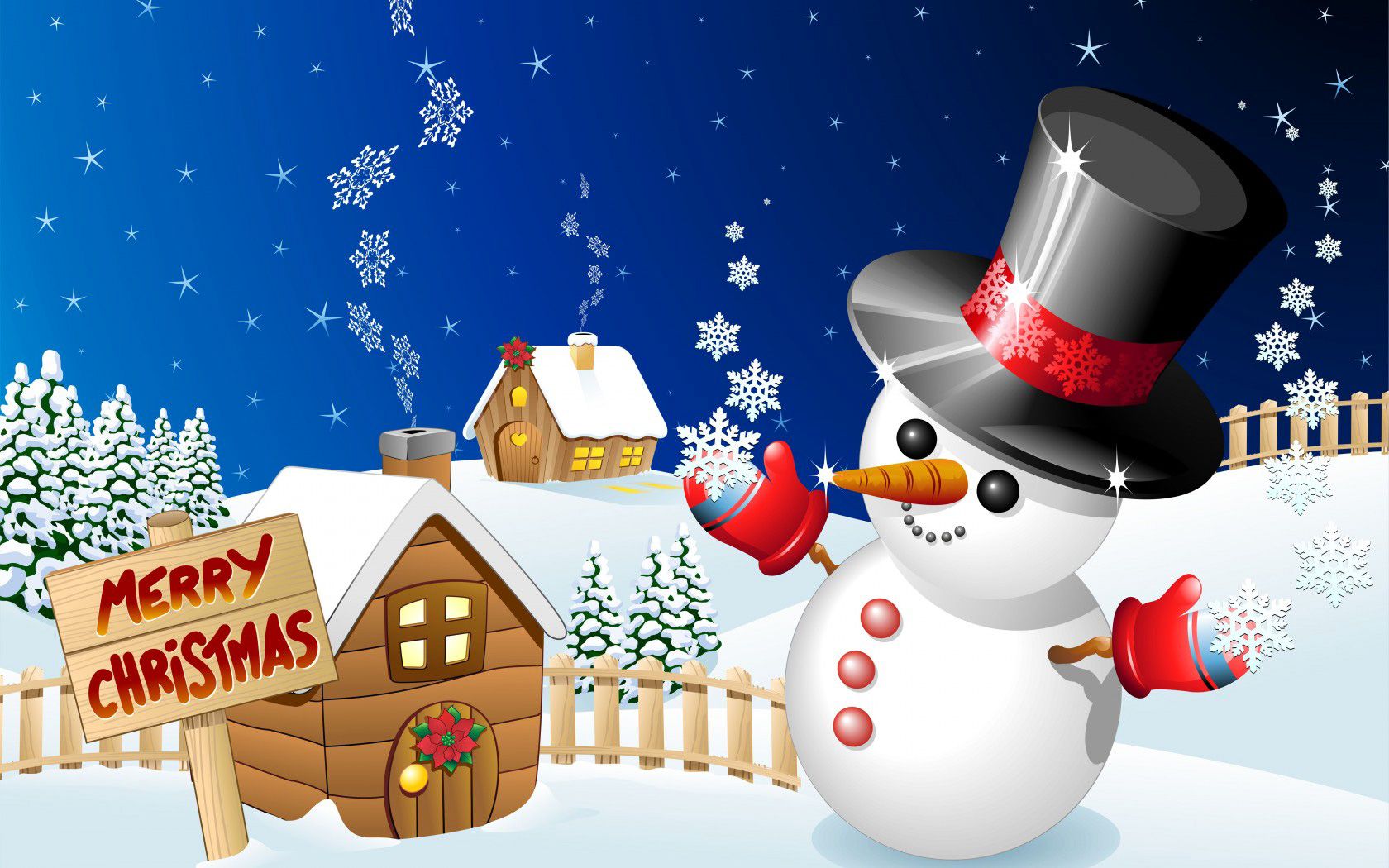 Merry Christmas Background With Snowman Quality Image And Transparent PNG Free Clipart