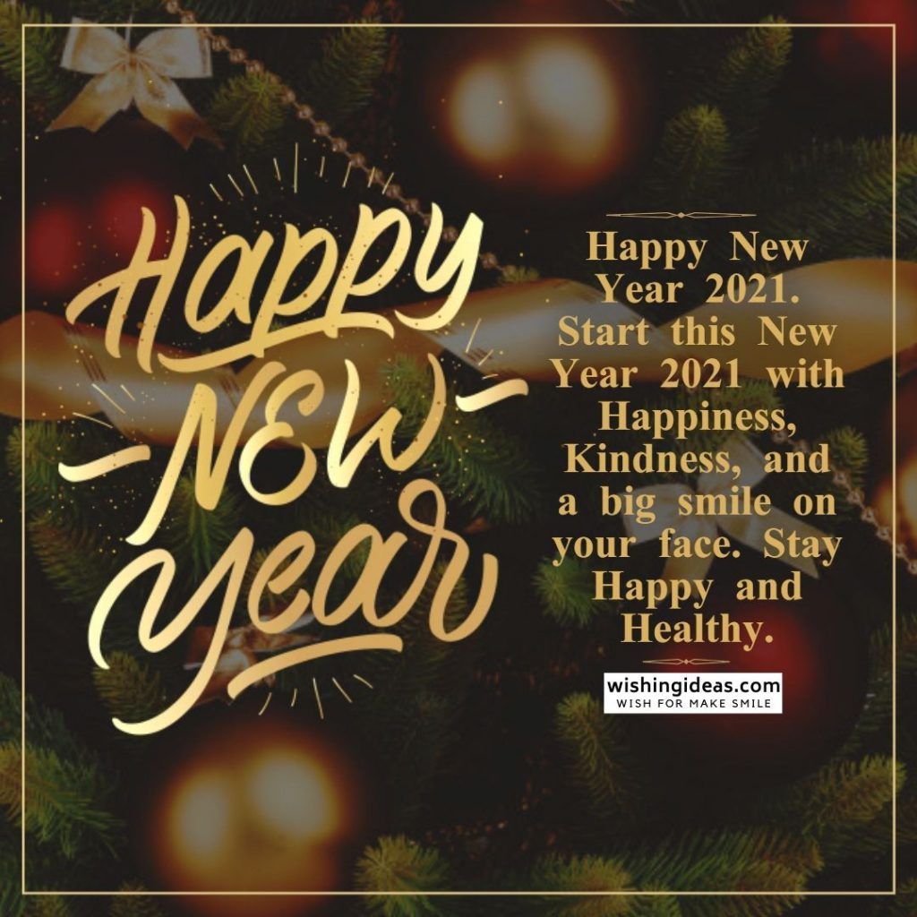 Happy New Year Message 2021 (Image with Quotes, Gifts)