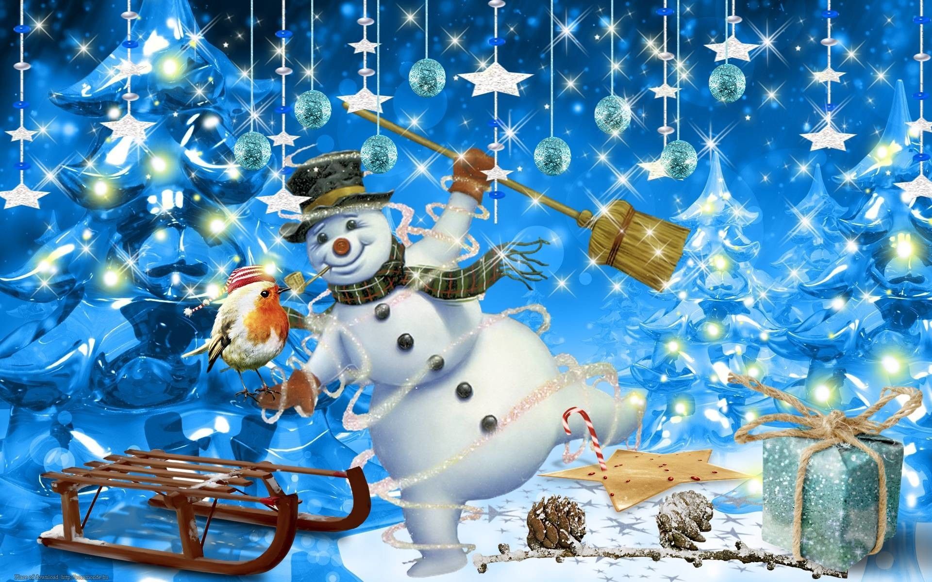 Christmas Snowman Wallpapers