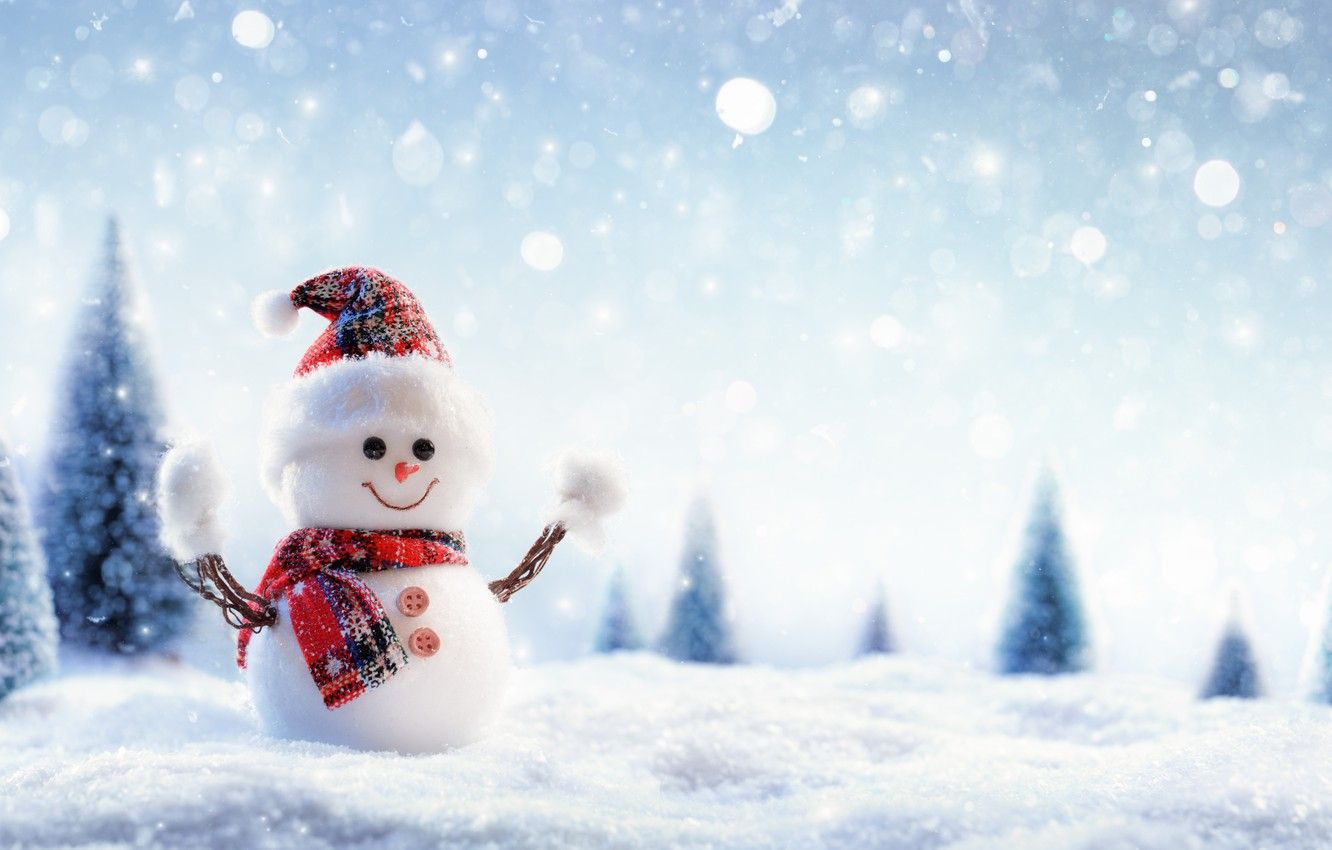 Wallpaper winter, snow, New Year, Christmas, snowman, Christmas, winter, snow, Merry Christmas, Xmas, snowman, decoration image for desktop, section новый год