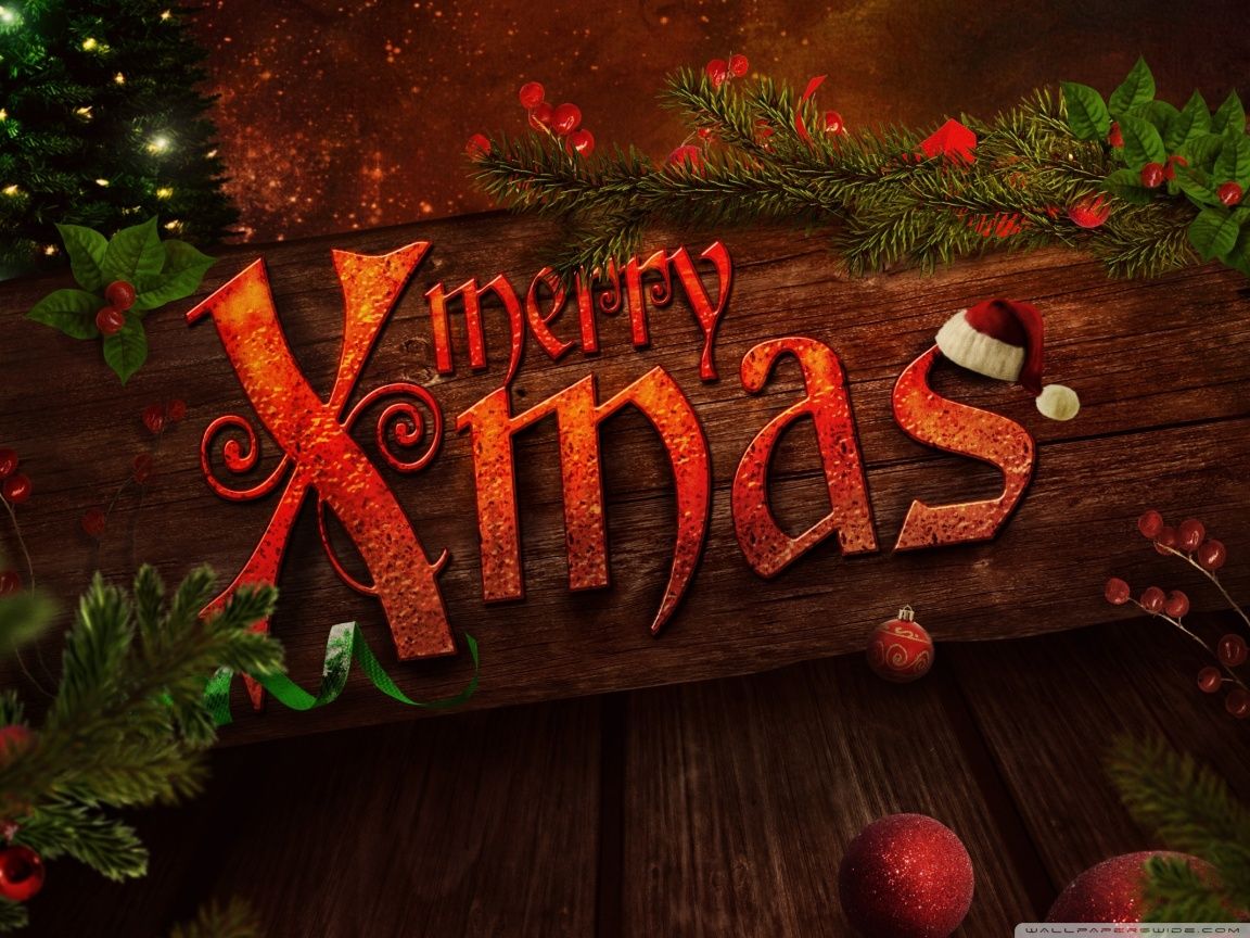 Merry Xmas Ultra HD Desktop Background Wallpaper for 4K UHD TV, Tablet