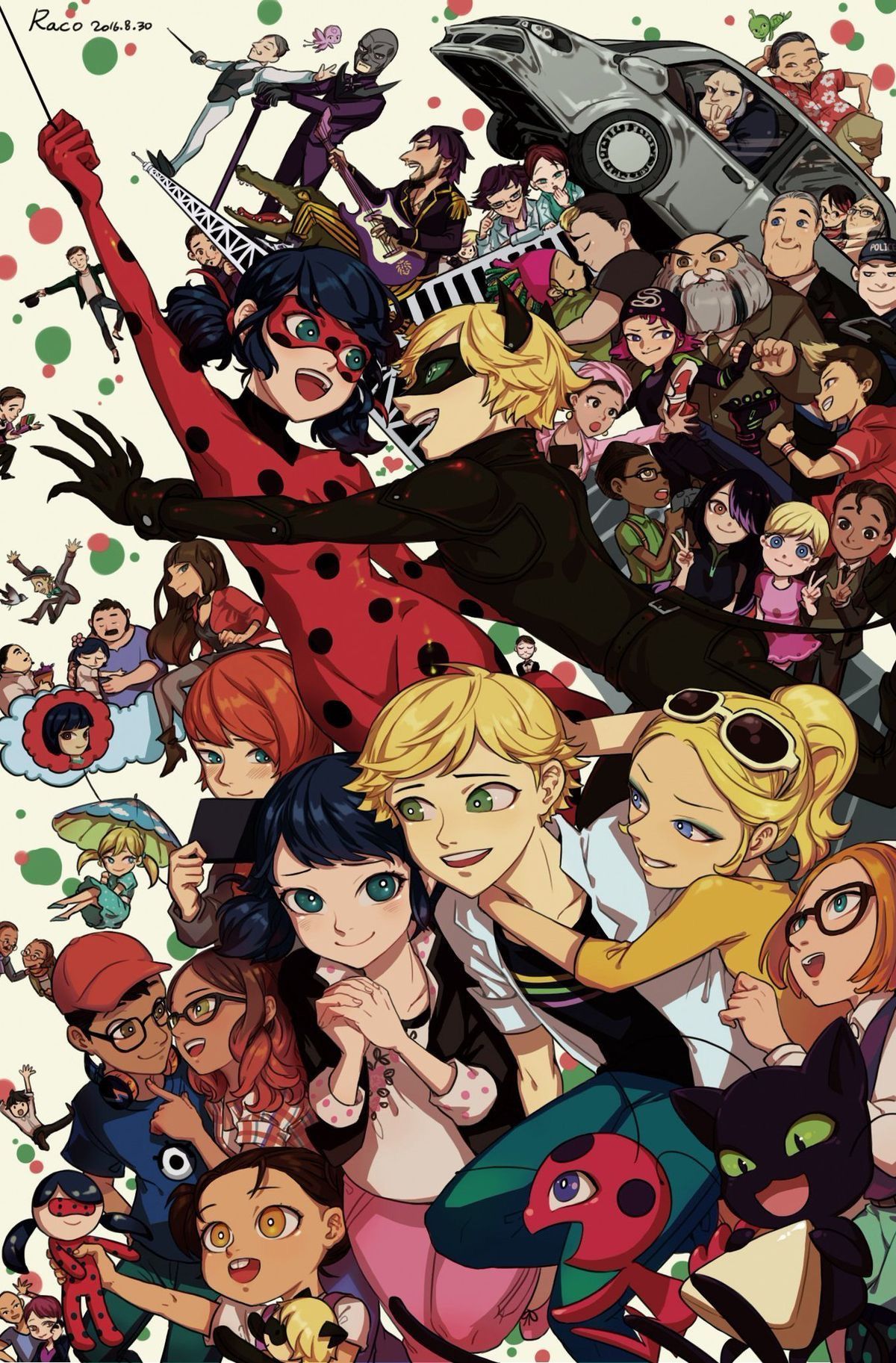 Anime ladybug and cat noir HD phone wallpaper | Pxfuel