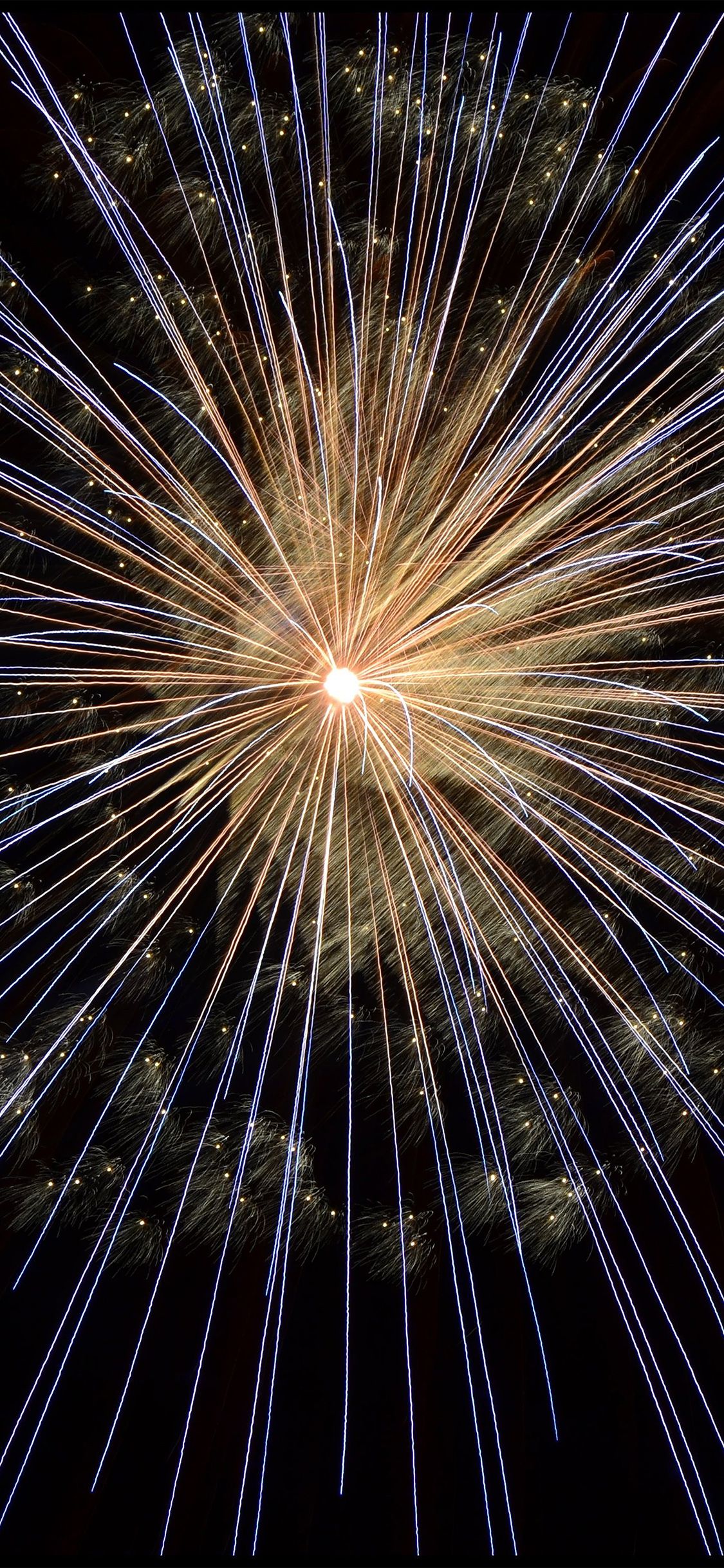 iPhone X wallpaper. happy new year firework sky party dark