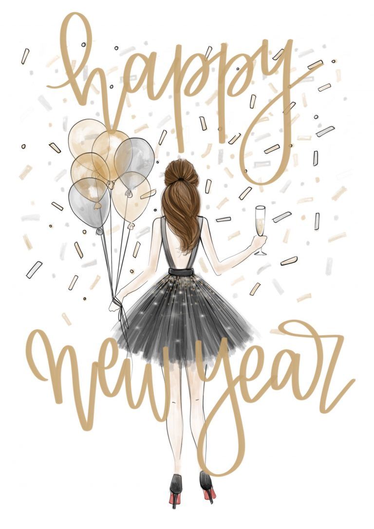 Cute Happy New Year iPhone Wallpaper. Happy new year wallpaper, Happy new year image, New year image