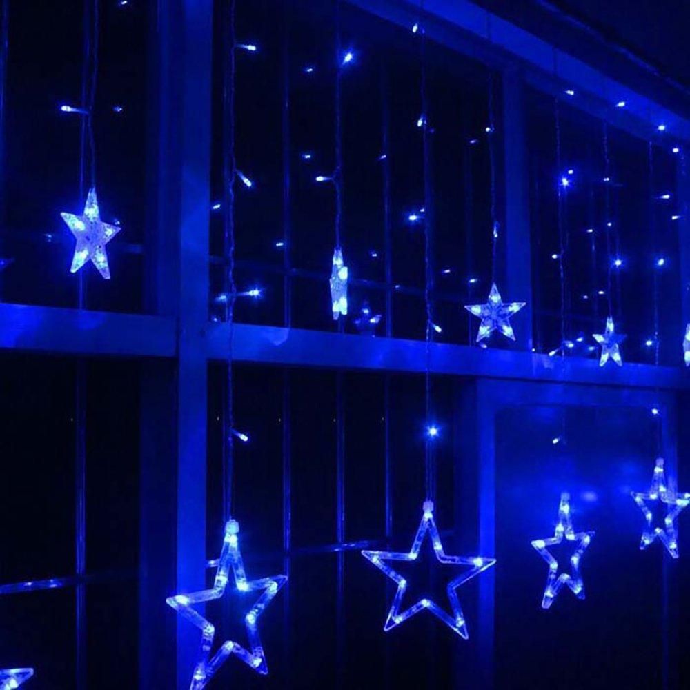 Star Curtain Blue Lights. Blue aesthetic dark, Light blue aesthetic, Dark blue wallpaper