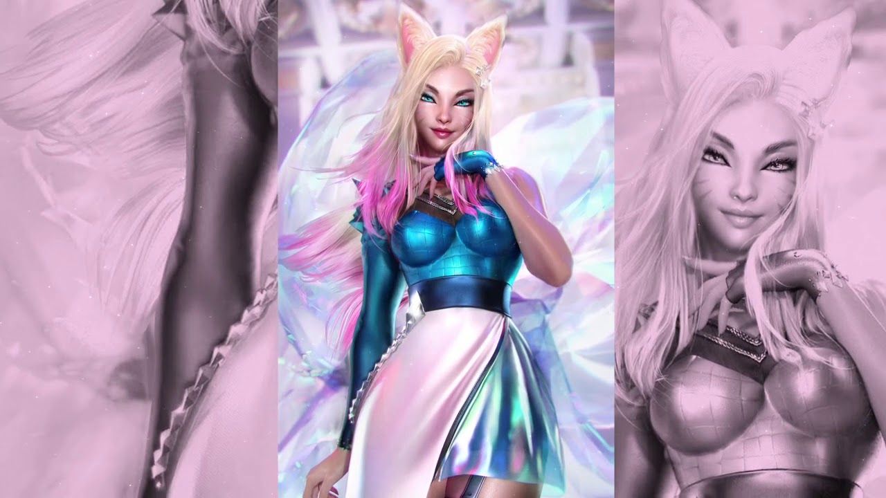 Ahri KDA [ALL OUT] Realism Illustration of Legends [4K] (Wallpaper Engine)