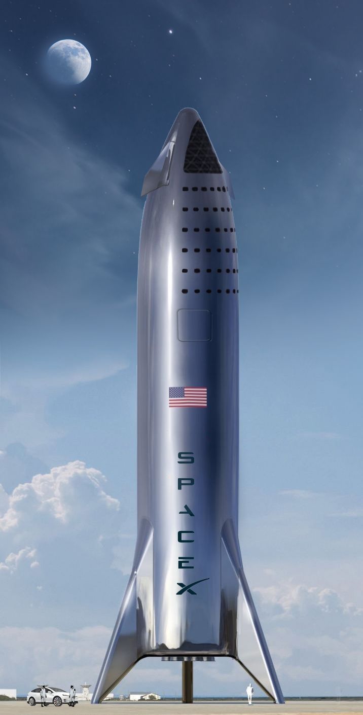 Full Scale SpaceX Prototype Stainless Steel Starship. Spacex, Space Exploration Technologies, Space And Astronomy