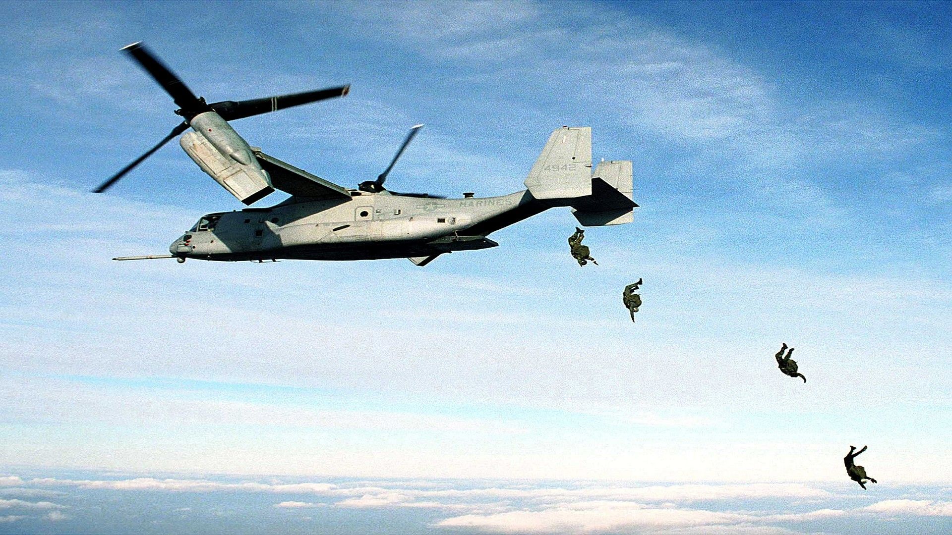 Military, savers, helicopter, wallpaper, screensavers, paratroopers, windows, osprey