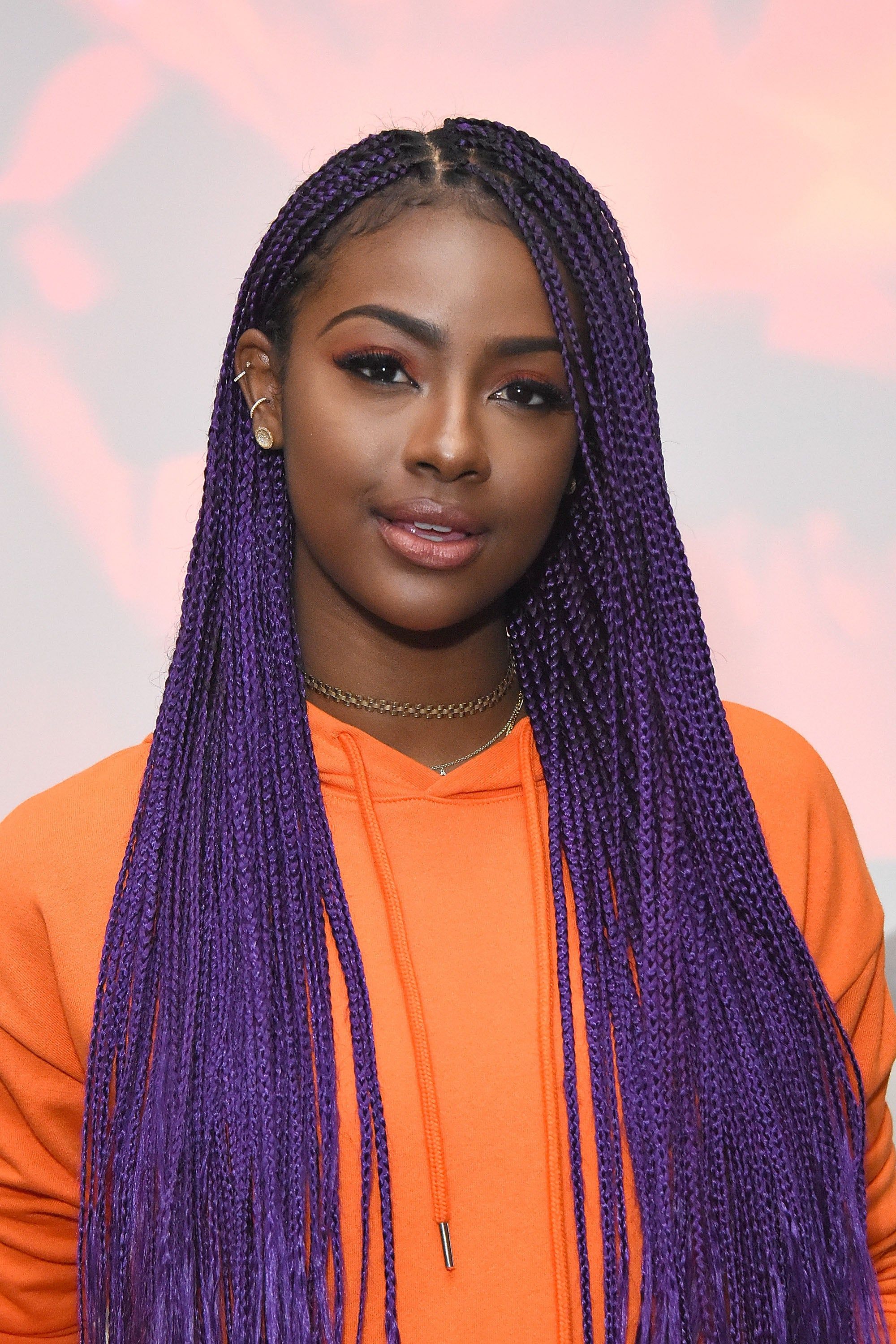 Justine Skye Purple Hair Moments