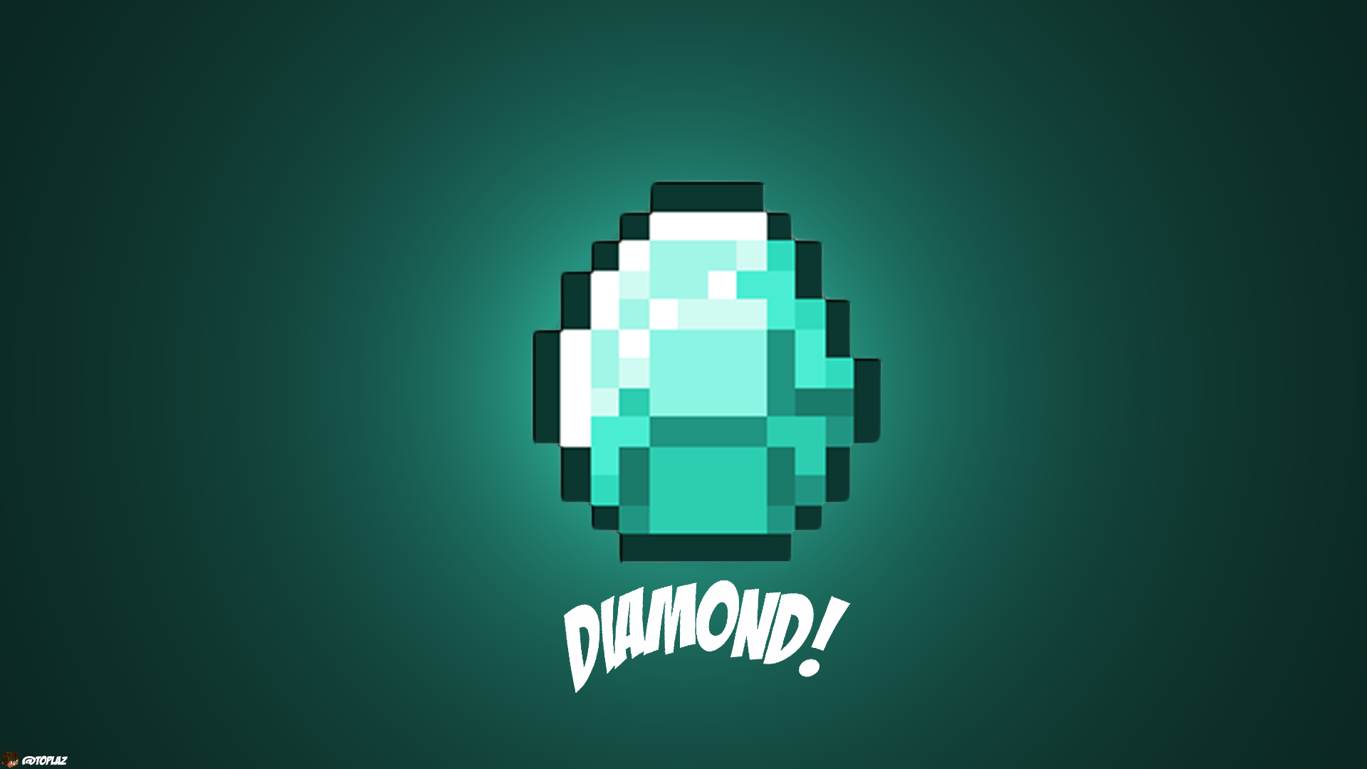Diamante! Juego de video Minecraft Diamond Blue Mojang. Minecraft wallpaper, Diamond wallpaper, Background HD wallpaper