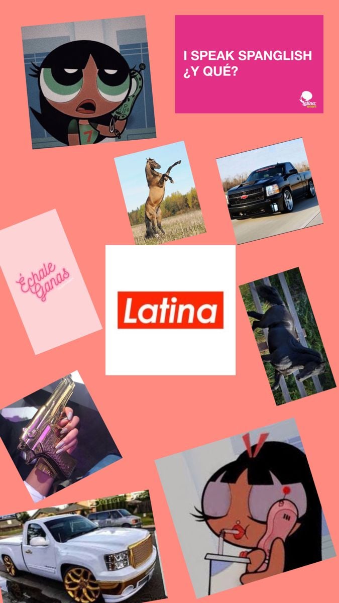 Latina wallpaper. Phone wallpaper image, Cute wallpaper, Photo wall collage