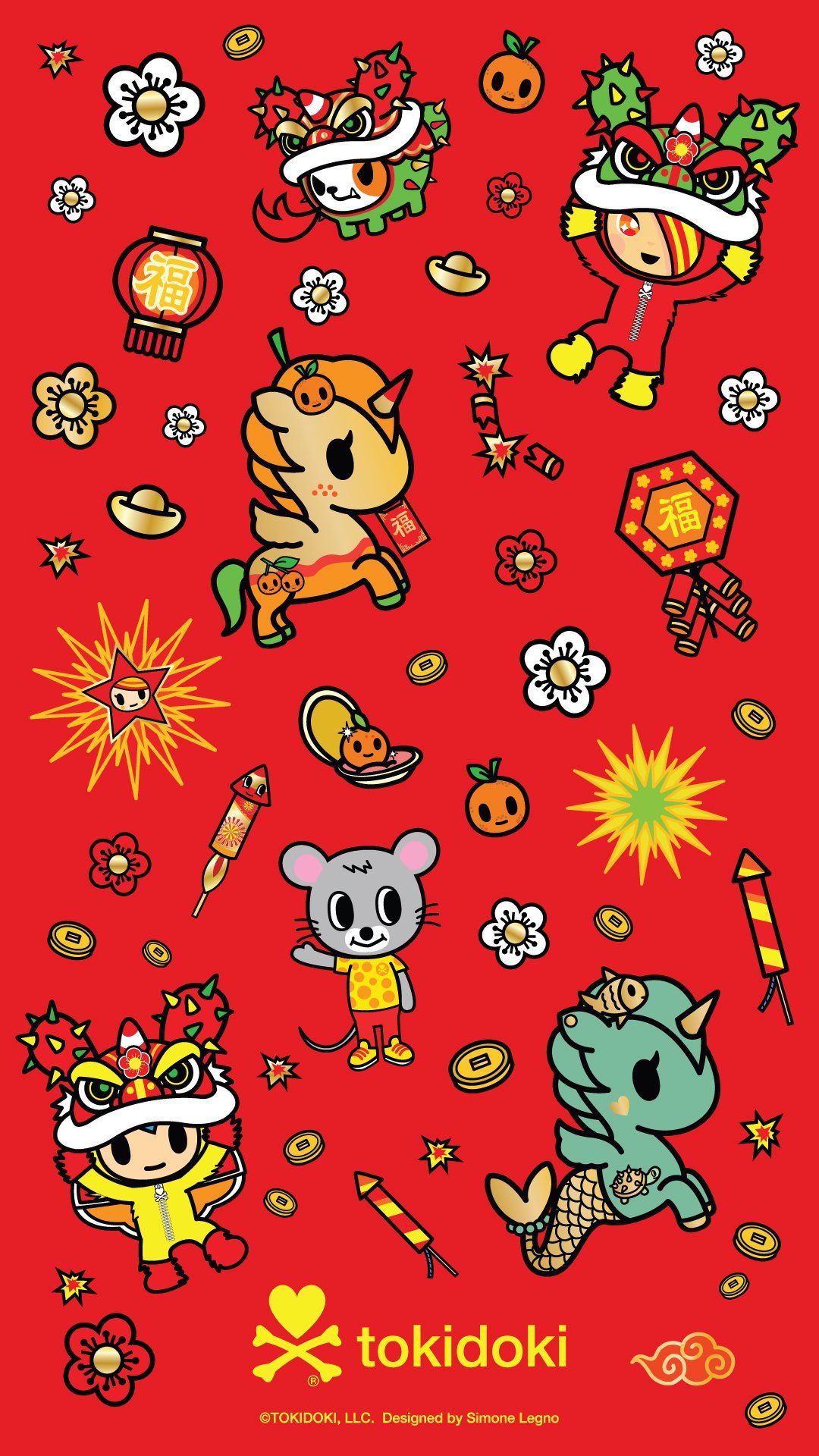 New Year Cartoon Phone Wallpapers - Wallpaper Cave