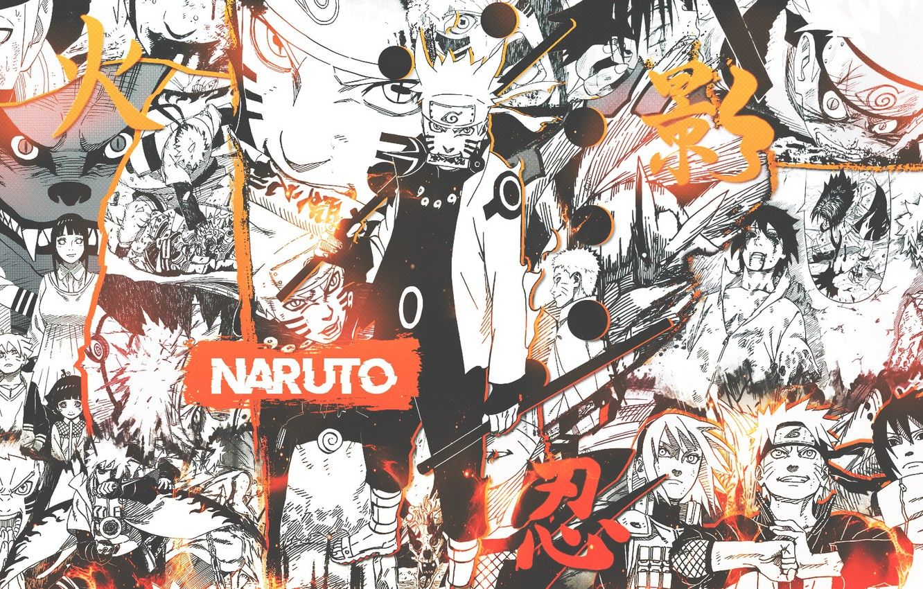Wallpaper collage, Fox, Naruto, Naruto, Uzumaki Naruto, Kurama image for desktop, section сёнэн