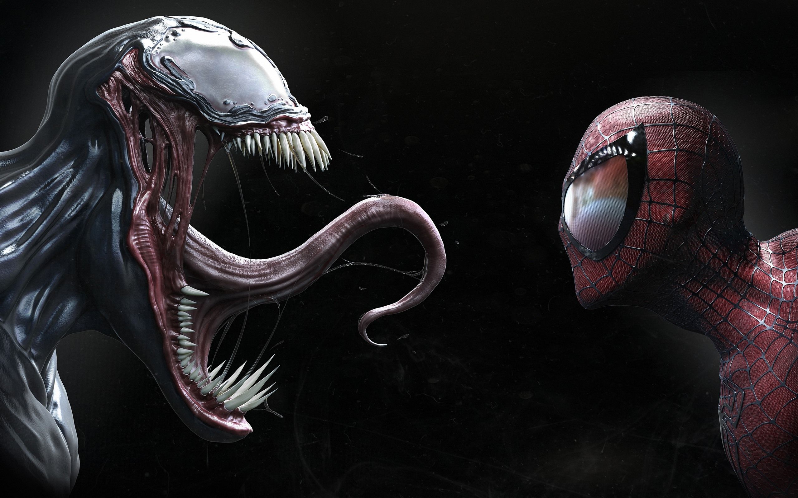 Venom And Spider Man, Face To Face, Superheroes 1080x1920 IPhone 8 7 6 6S Plus Wallpaper, Background, Picture, Image