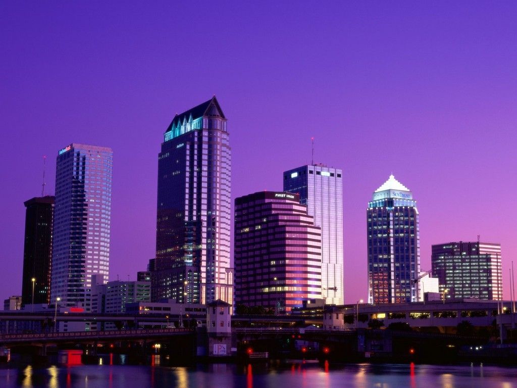 Part I Most Beautiful United States Places HD Wallpaper • Elsoar. Purple city, City view, Night city